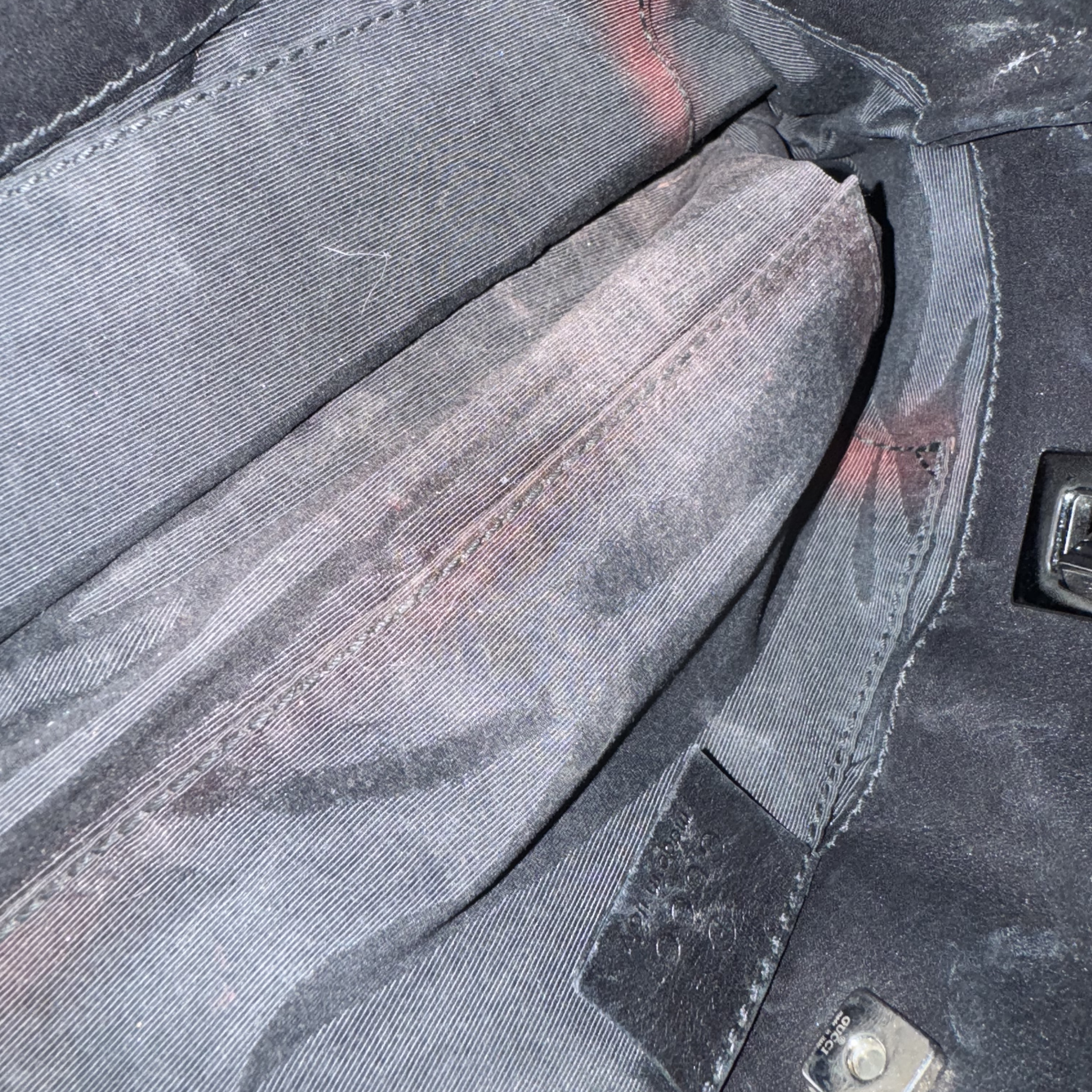 Gucci GG Denim Small Shoulder Tote Bag