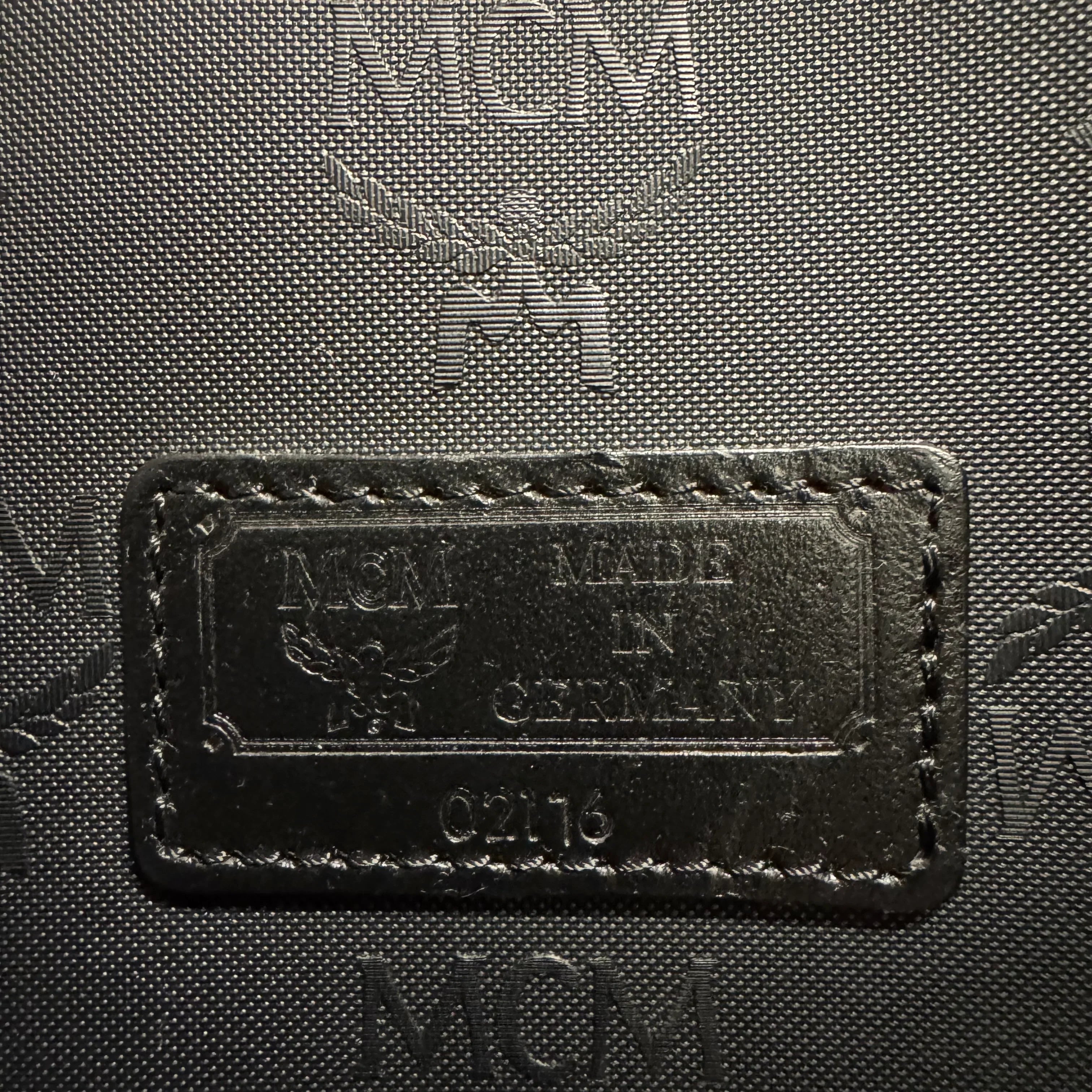 MCM Large Visetos Nylon Tote Bag Black - Lost Designer