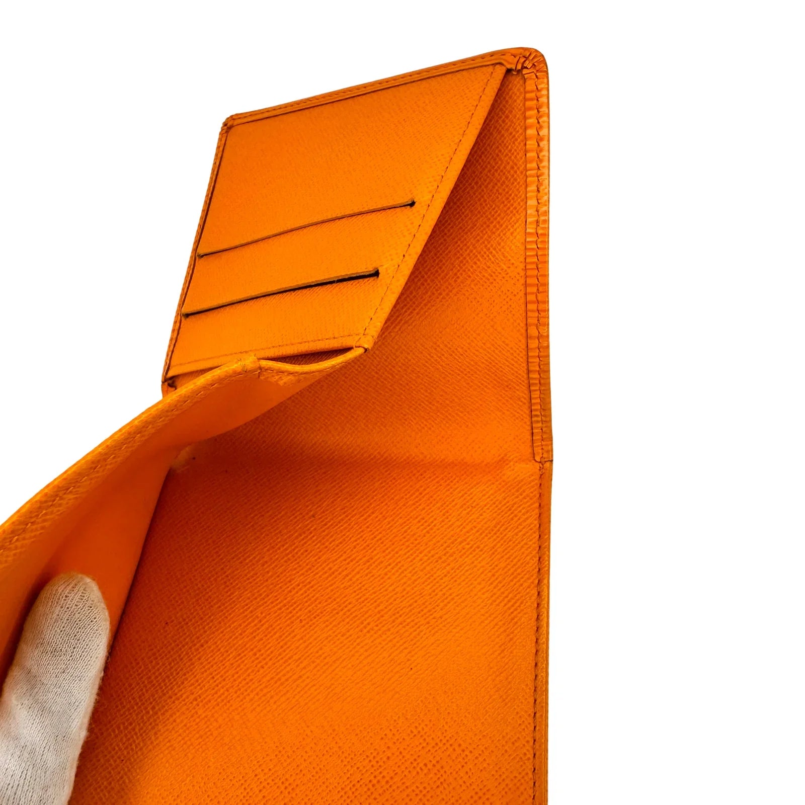 Louis Vuitton Epi Leather Wallet Orange - Lost Designer