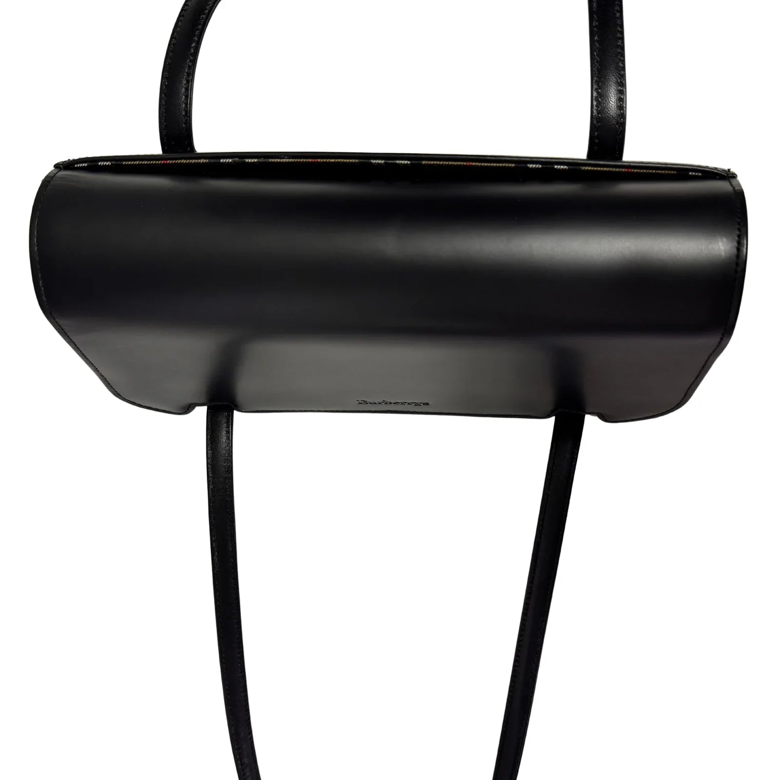 Burberry Nova Check Leather Flap Shoulder Bag - Lost Designer