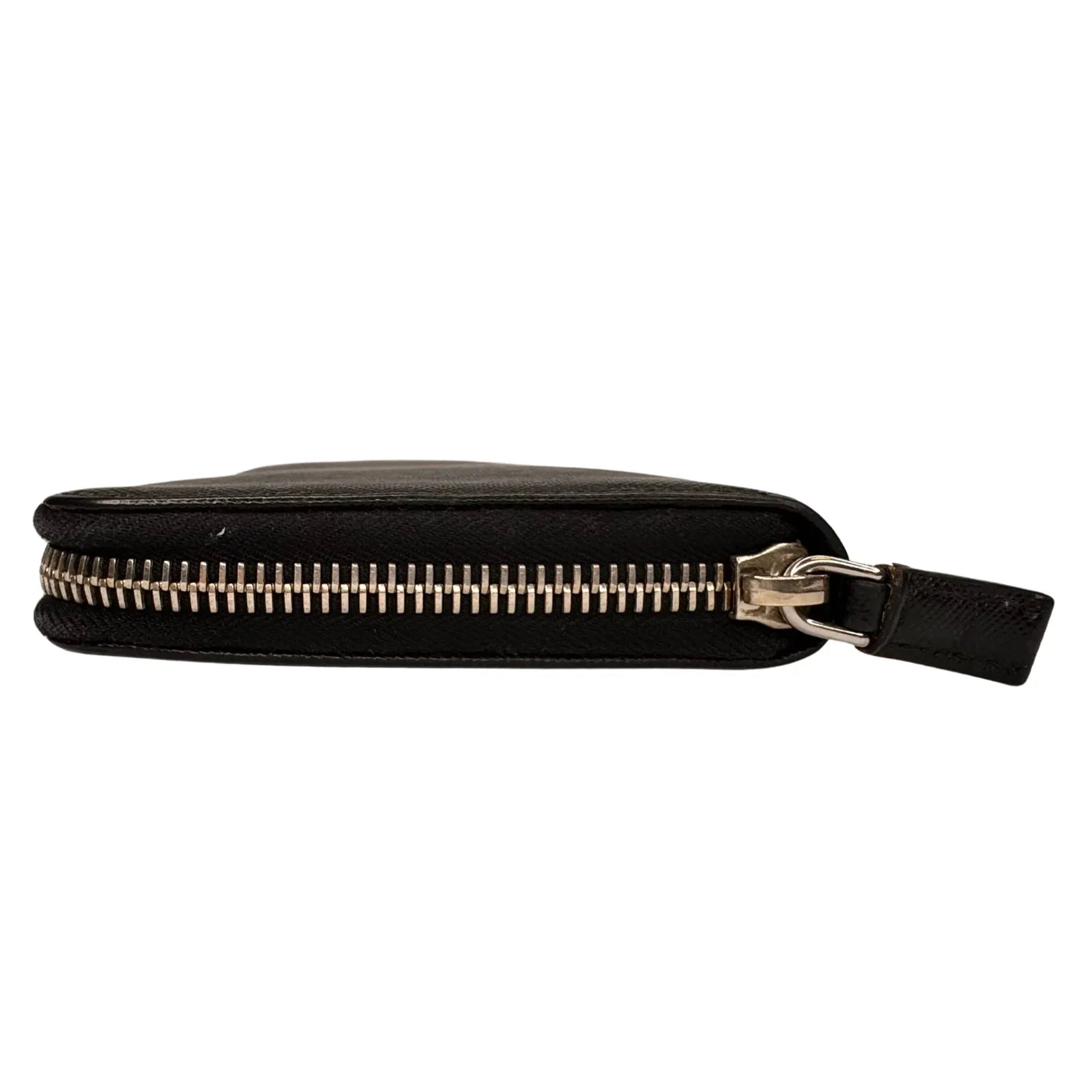 Prada Saffiano Leather Zip-Around Long Wallet – Nero Black - Lost Designer
