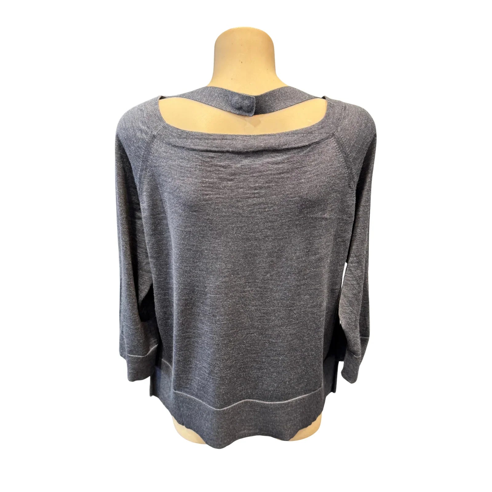 Prada Virgin Wool Relaxed Knit Sweater Grey - Lost Designer