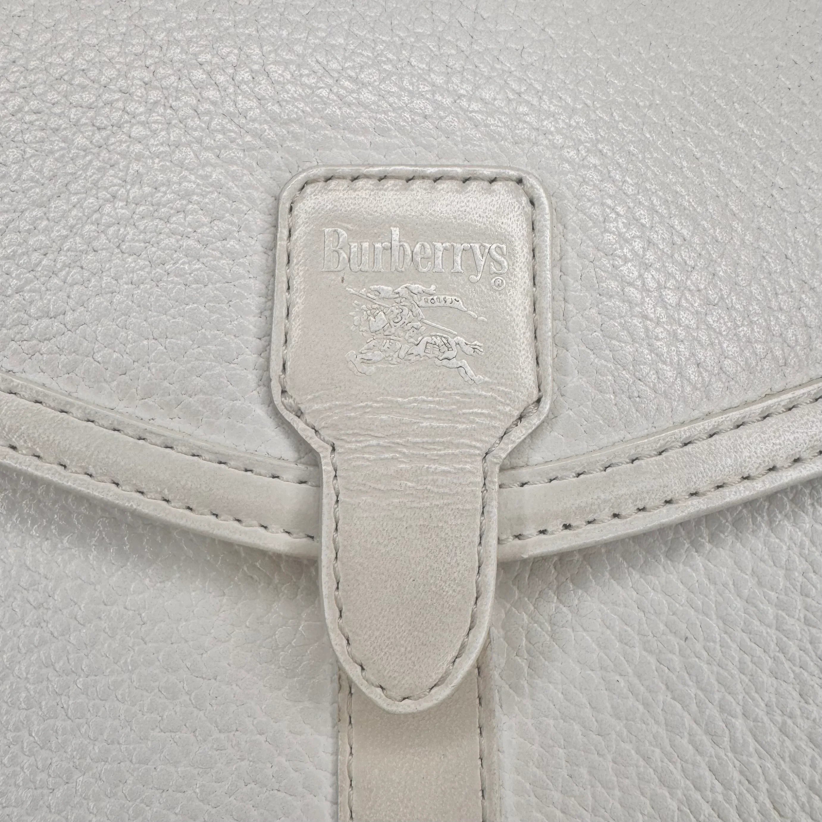 Burberry Leather Crossbody Bag white - Lost Designer