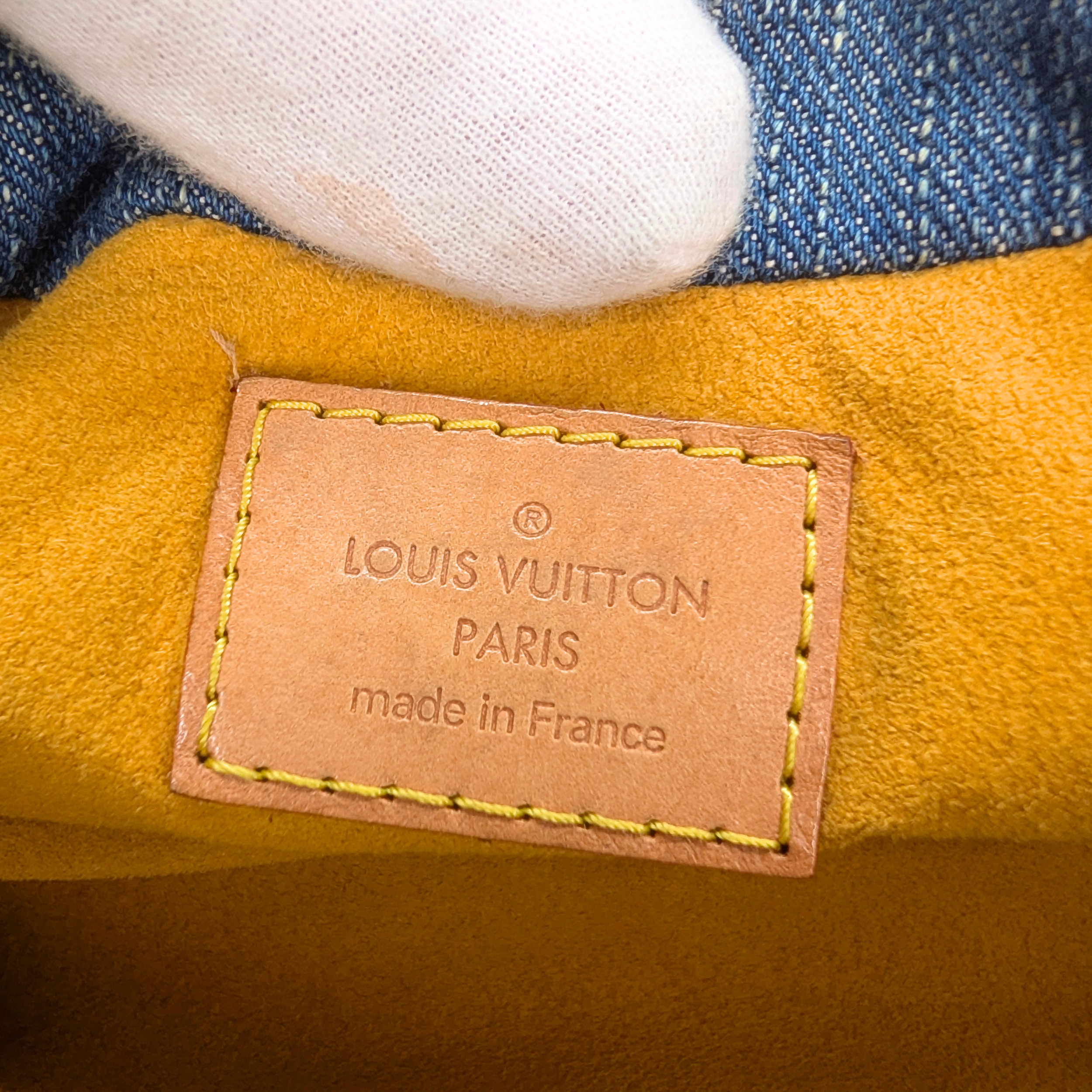 Louis Vuitton Pleaty Monogram Denim Handbag