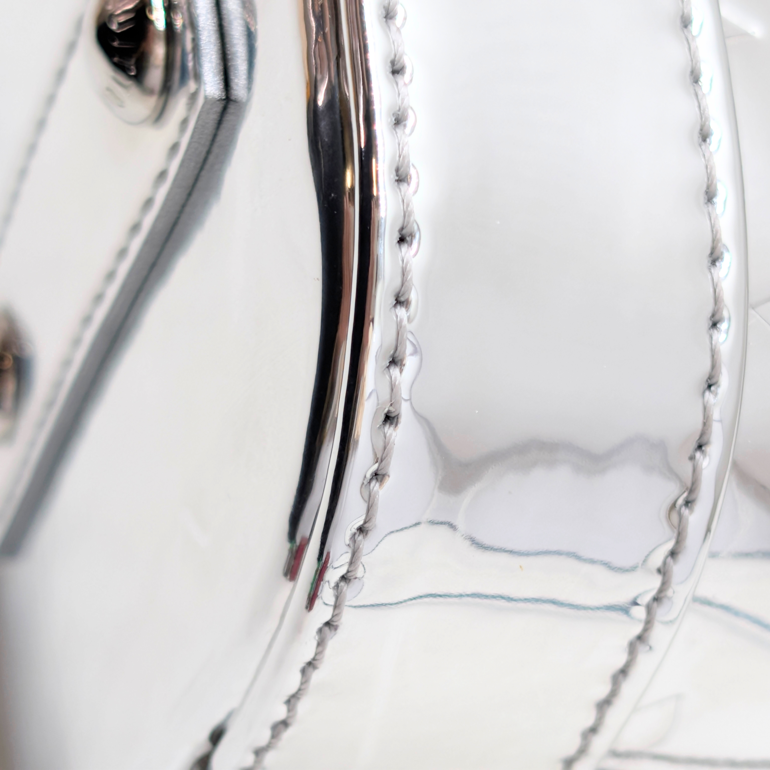 Louis Vuitton Monogram Miroir Alma BB Silver Ski Collection