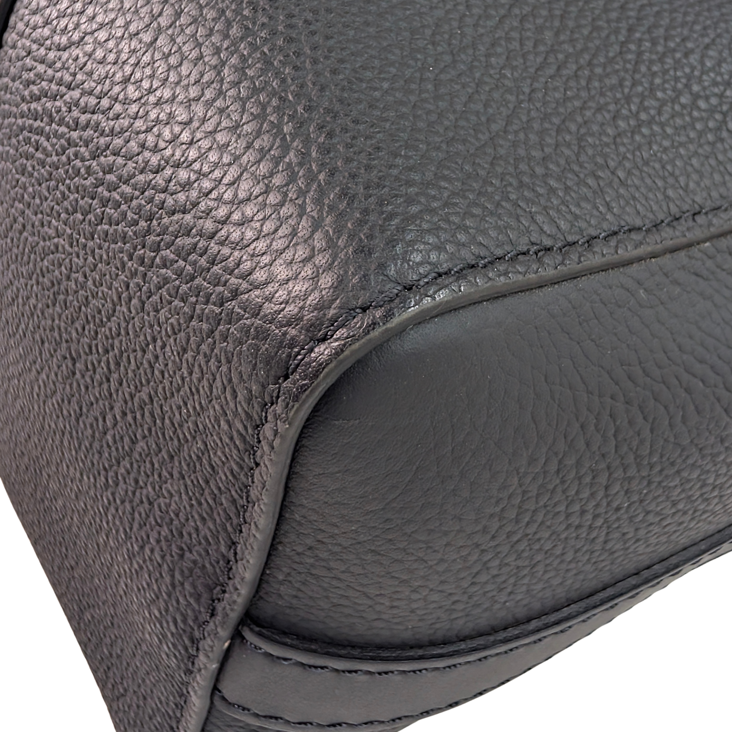 Louis Vuitton Aerogram City Keepall Grained Leather Black