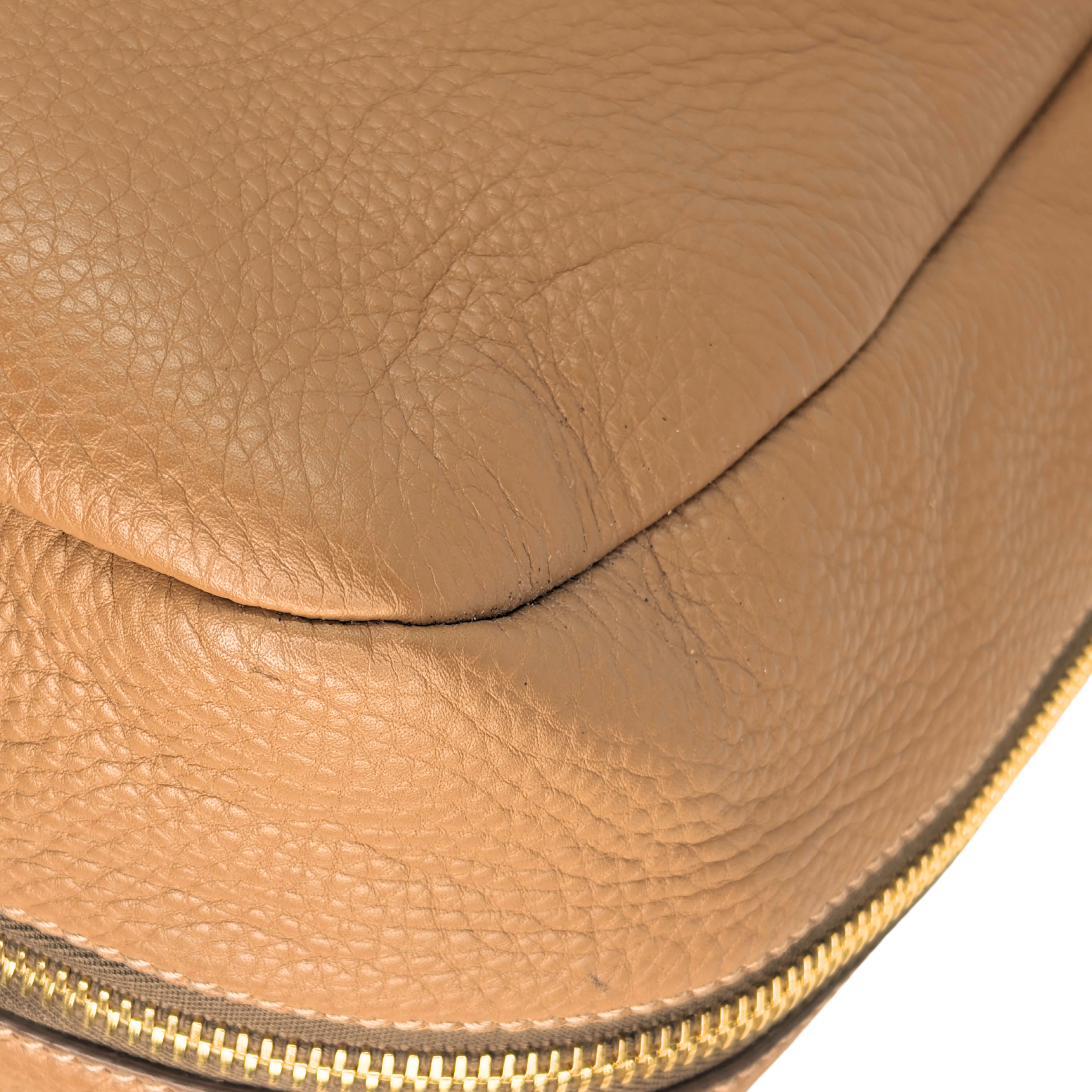 Prada Vitello Daino Leather Side Zip Hobo Tote Bag