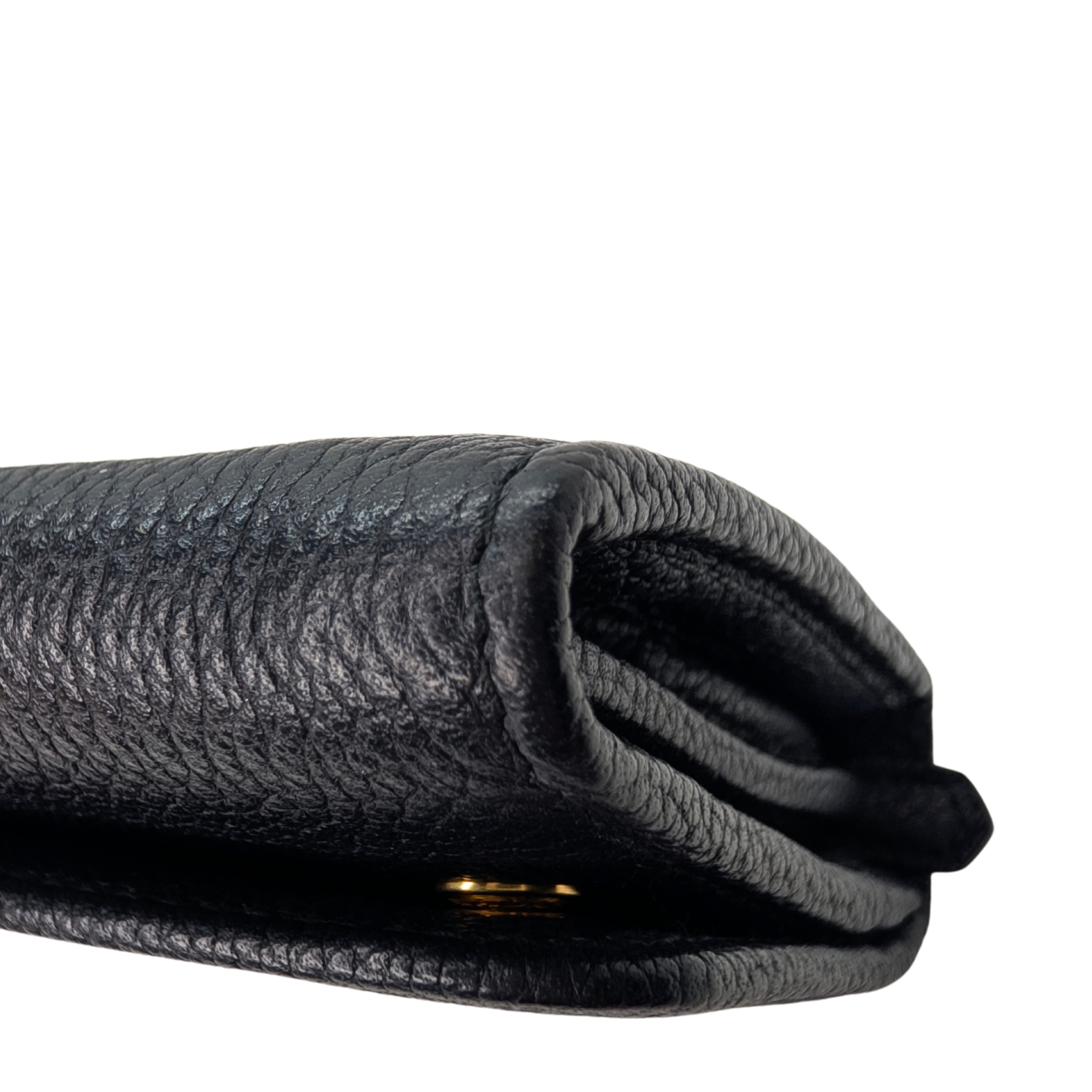 Prada Vitello Grain Nero Long Wallet