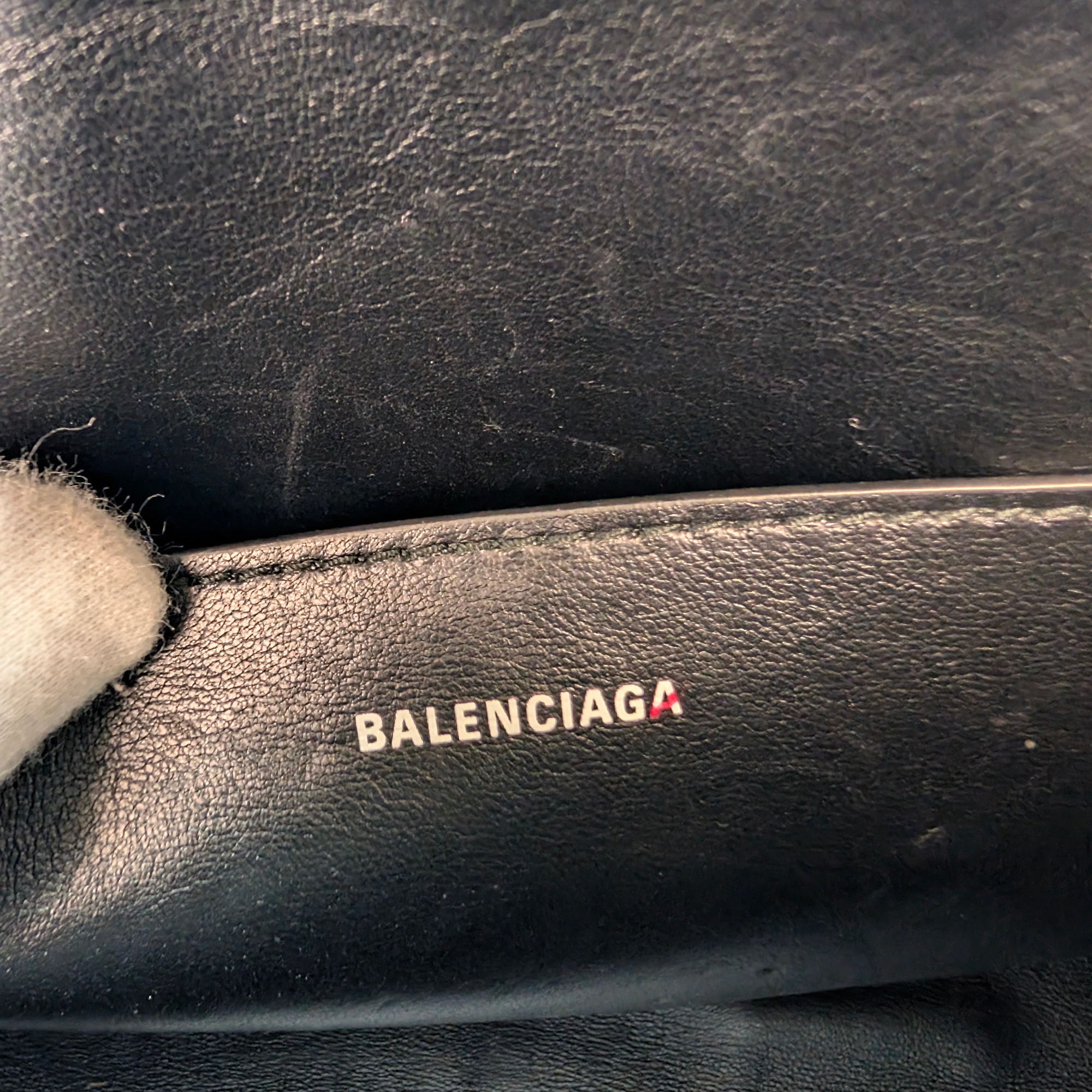 Balenciaga Quilted Car Clutch S Black And Yellow