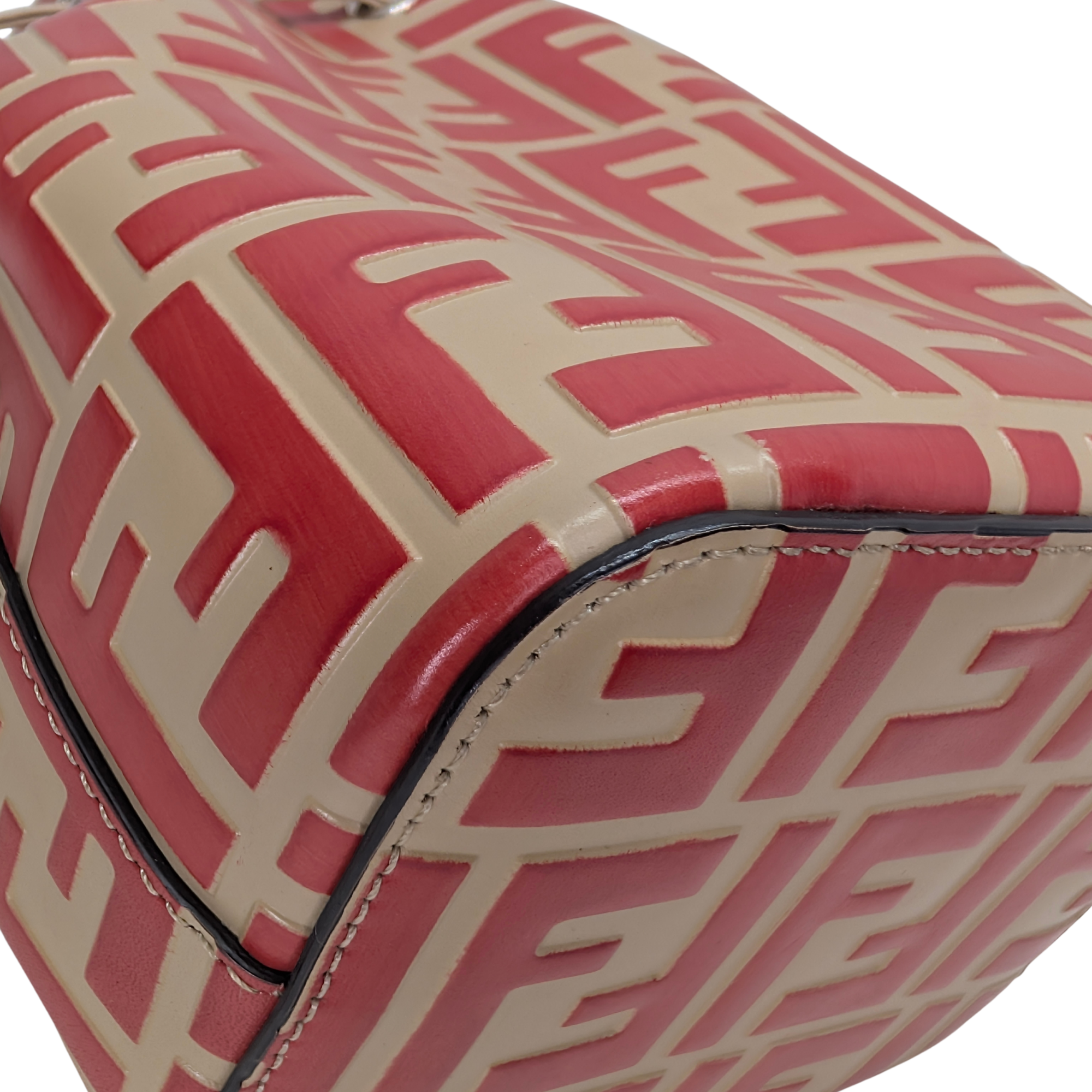 Fendi Mon Tresor Bucket Bag Red