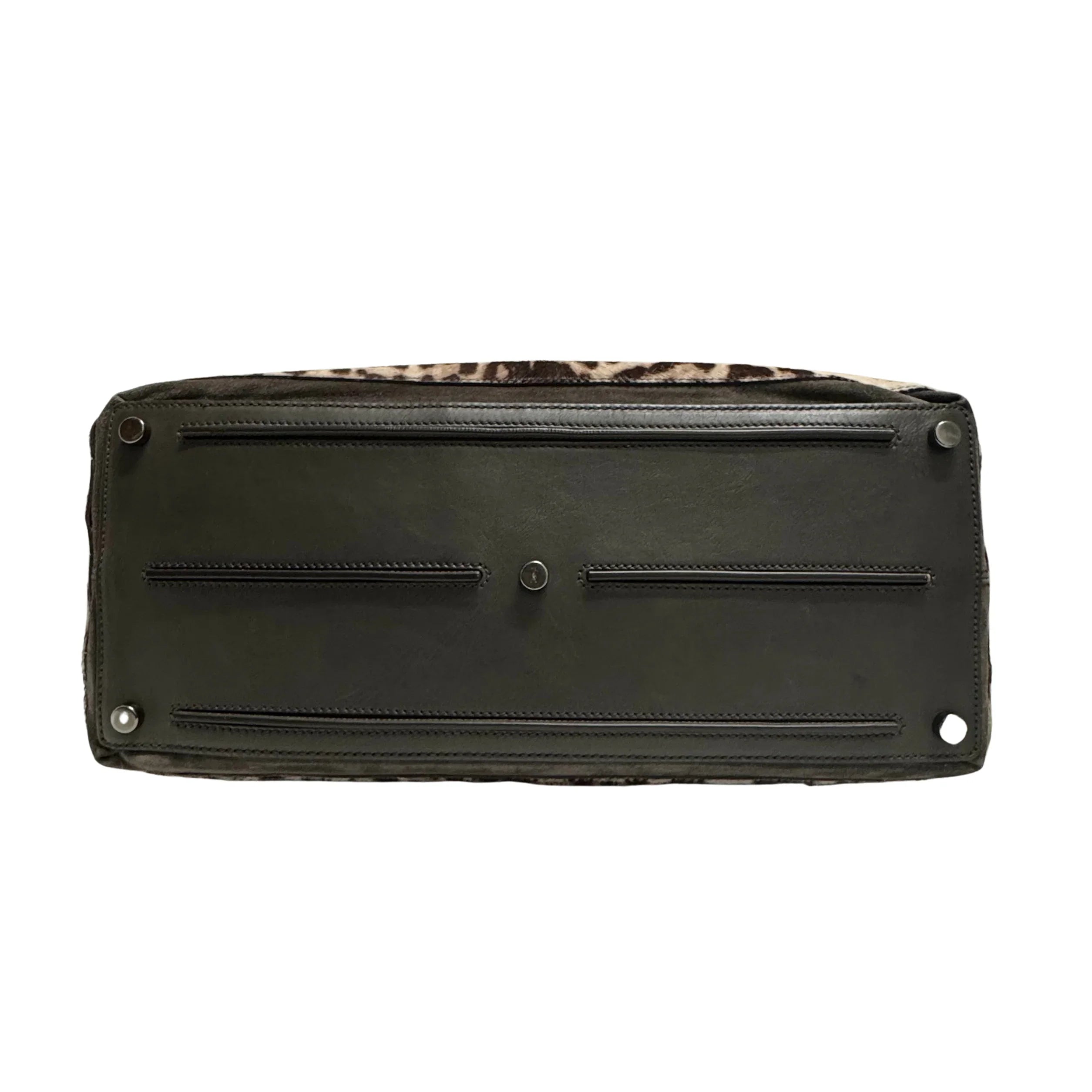 Saint Laurent Ponyhair Top Handle Bag Leopard - Lost Designer