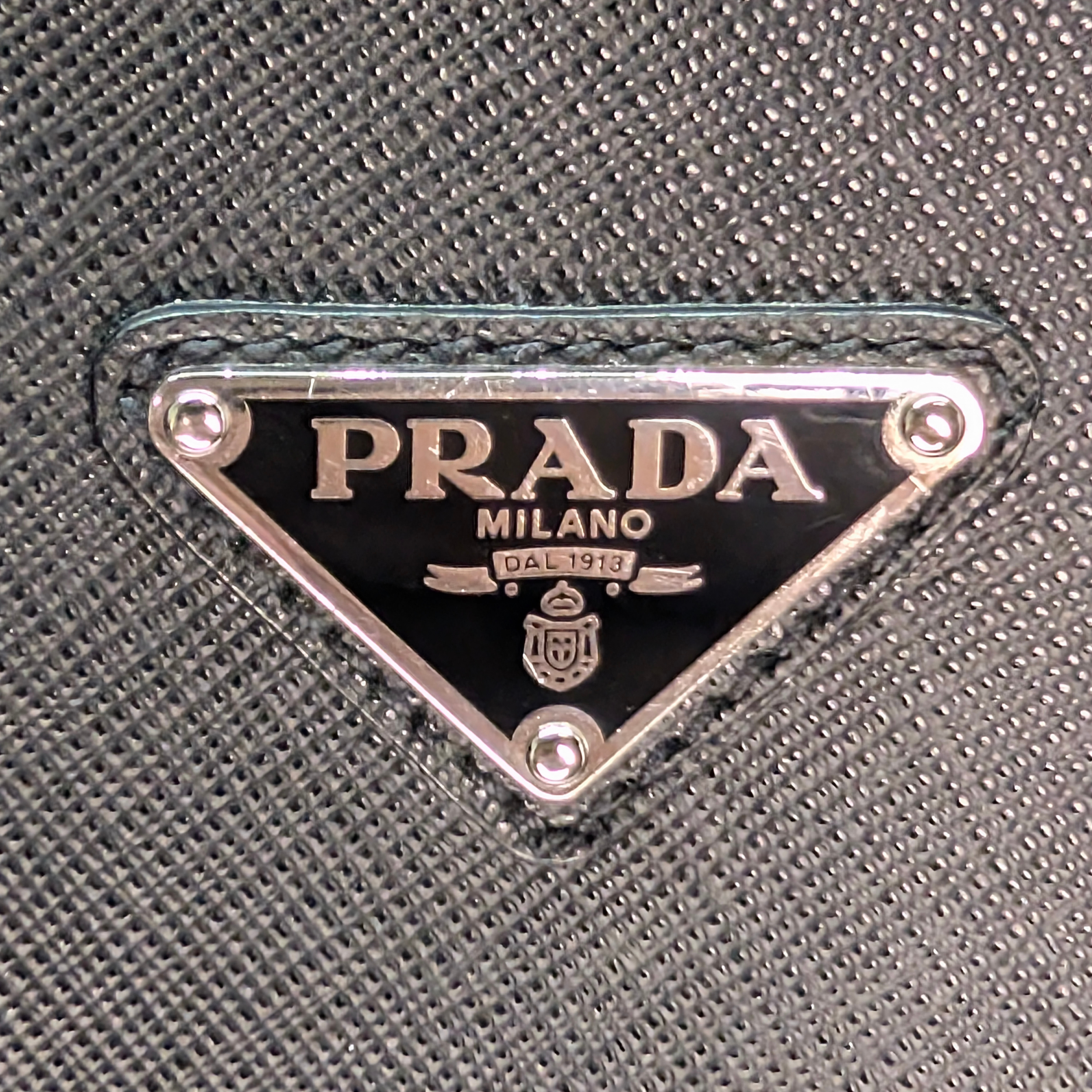 Prada Saffiano leather Briefcase Bag Black