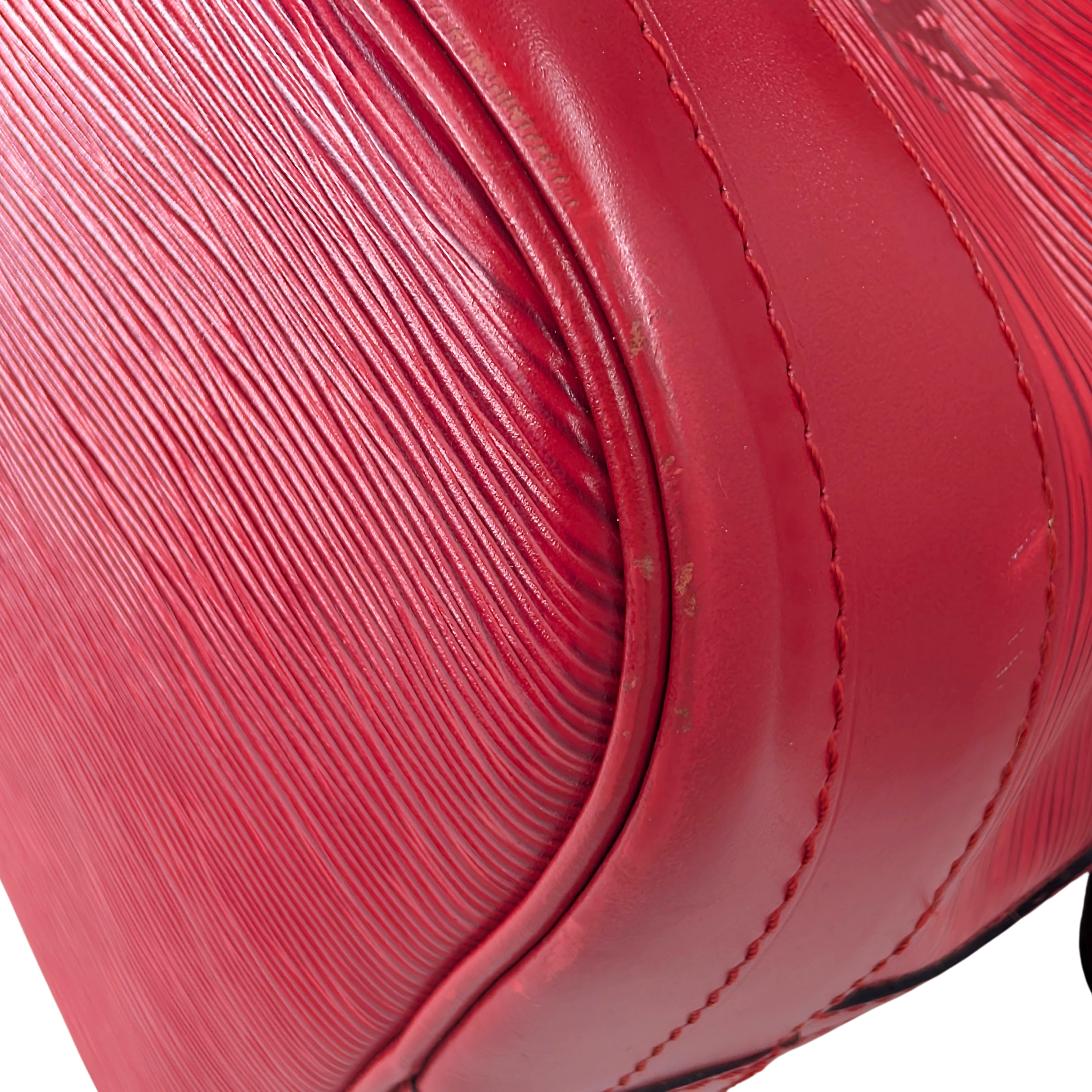 Louis Vuitton Epi Noe GM Bucket Bag Red