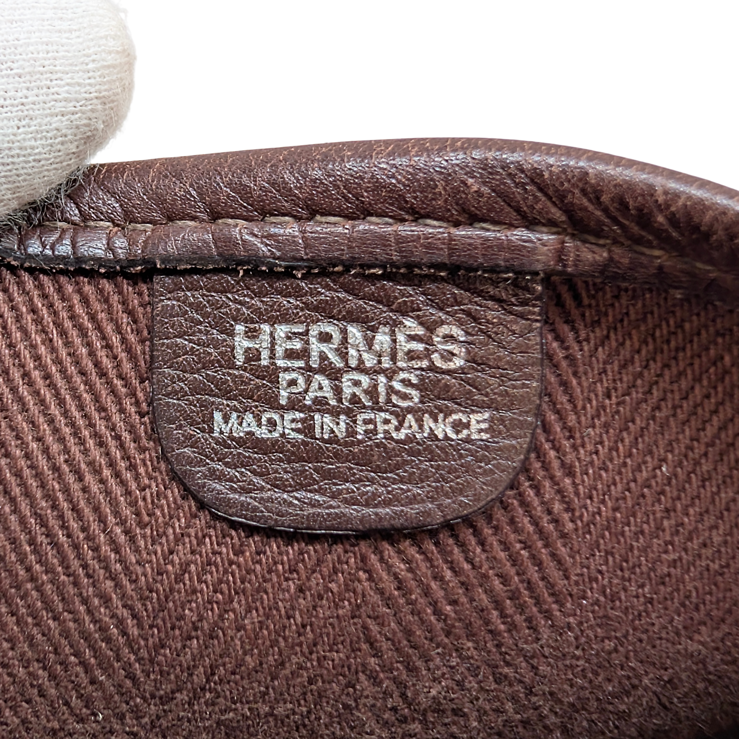 Hermes Evelyne I 29 PM Toile Brown Bag