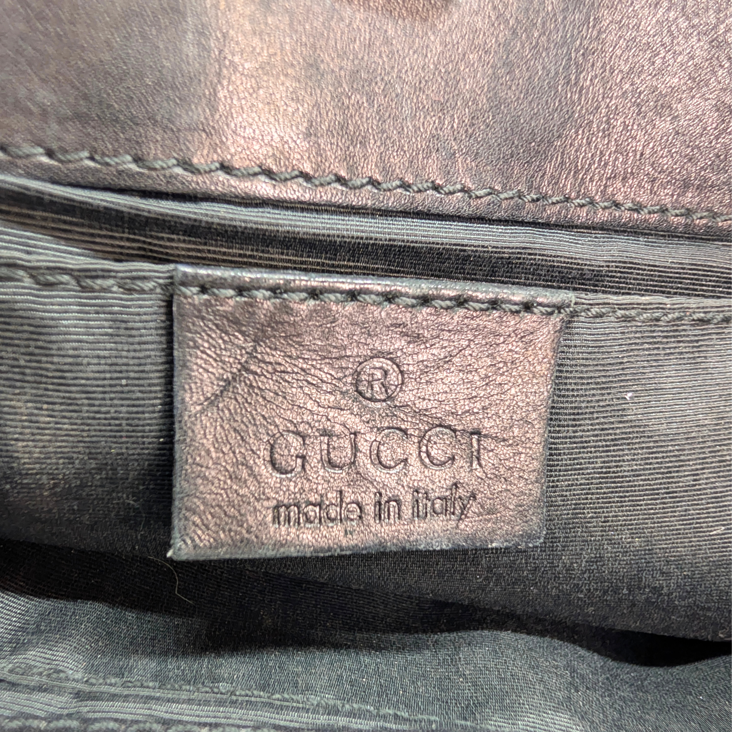 Gucci GG Denim Small Shoulder Tote Bag