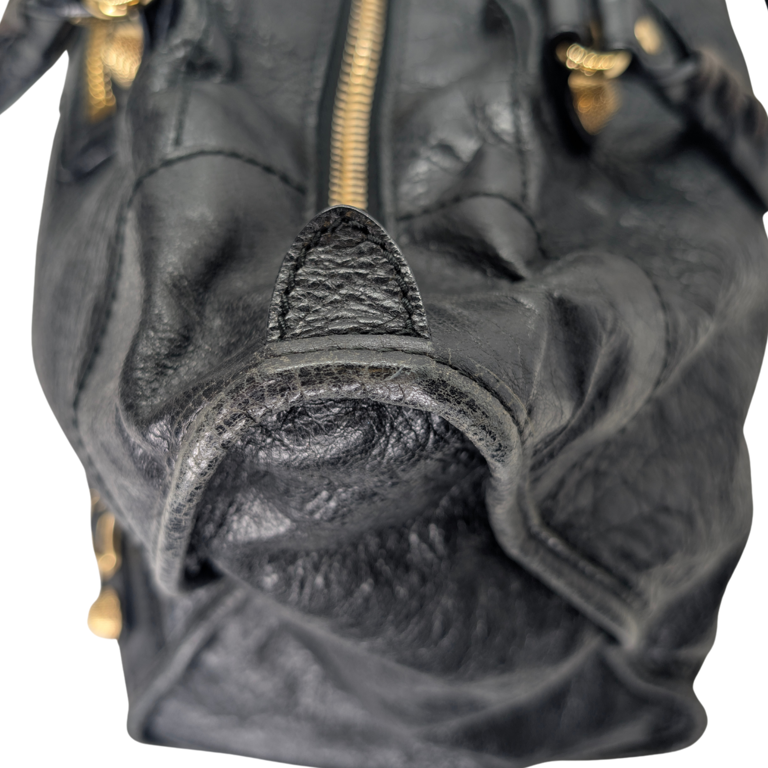 Balenciaga Le City Large Bag Gold Hardware Black