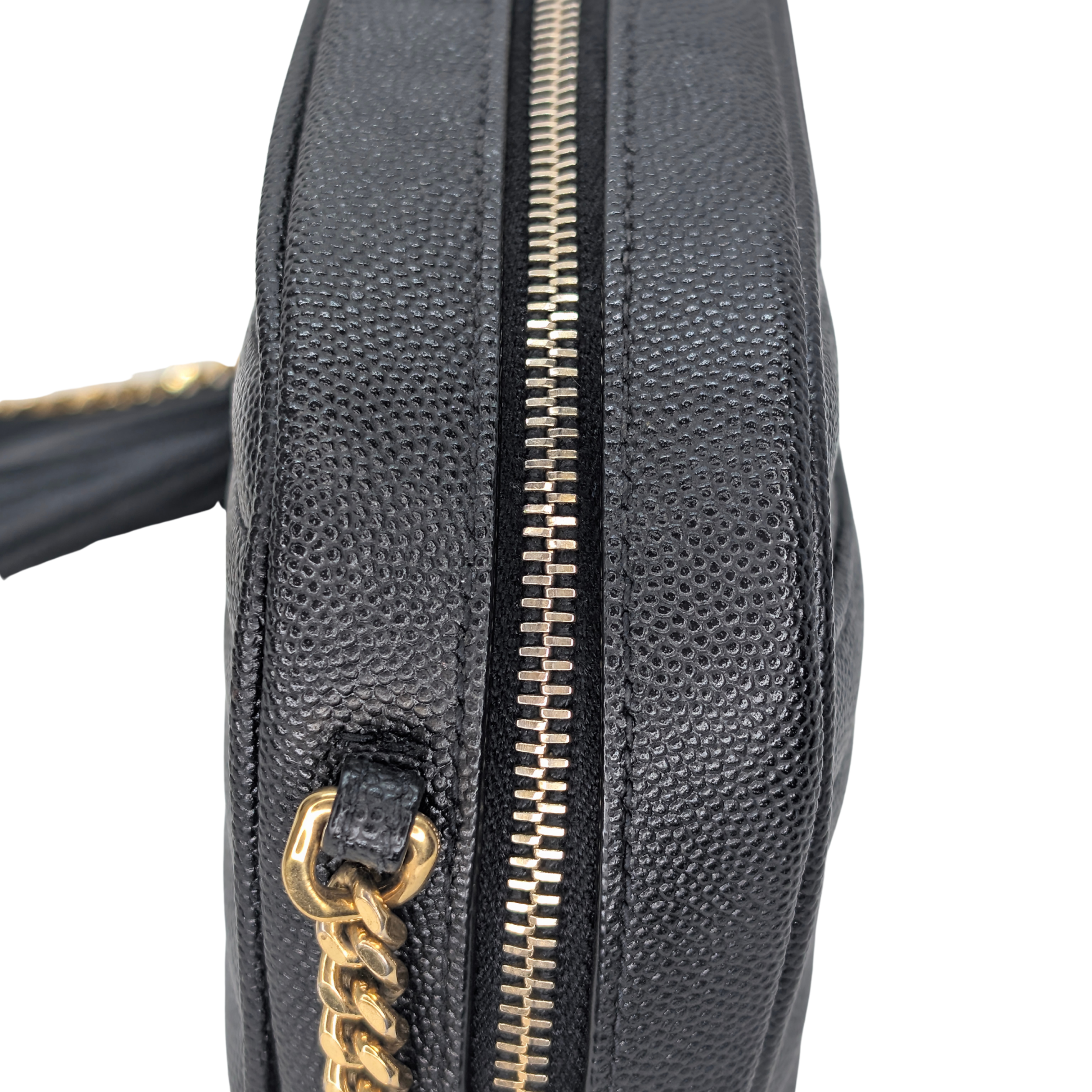 Saint Laurent Lou Mini Grain Leather Camera Bag GHW