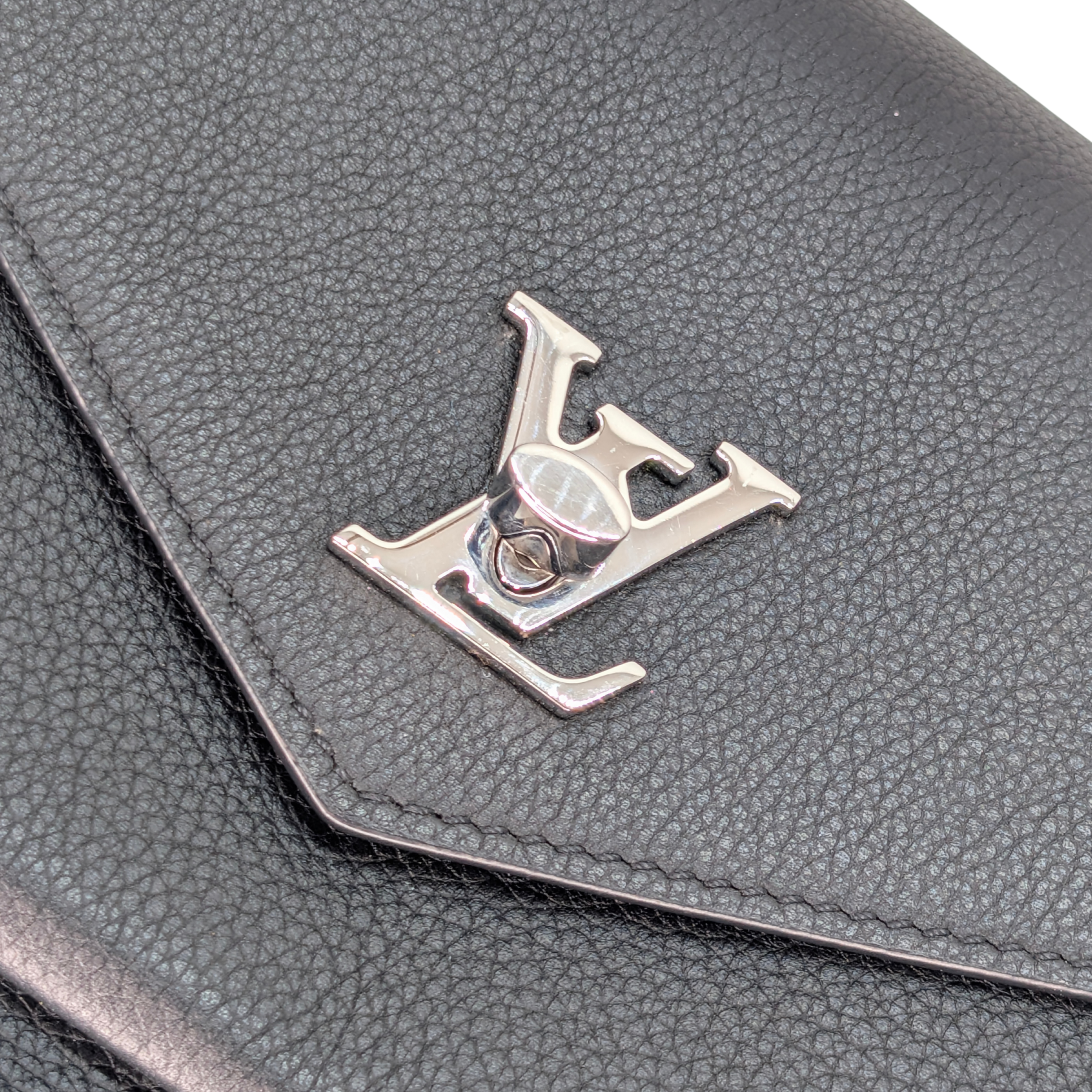 Louis Vuitton MyLockMe Chain Pochette Black Bag