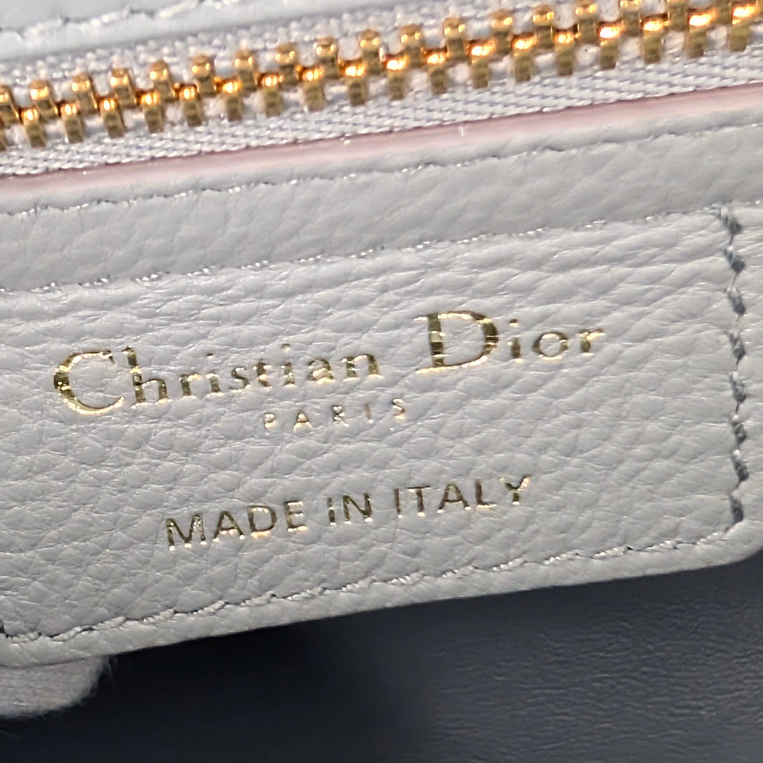 Dior Medium Caro Bag Supple Cannage Calfskin Stone Gray