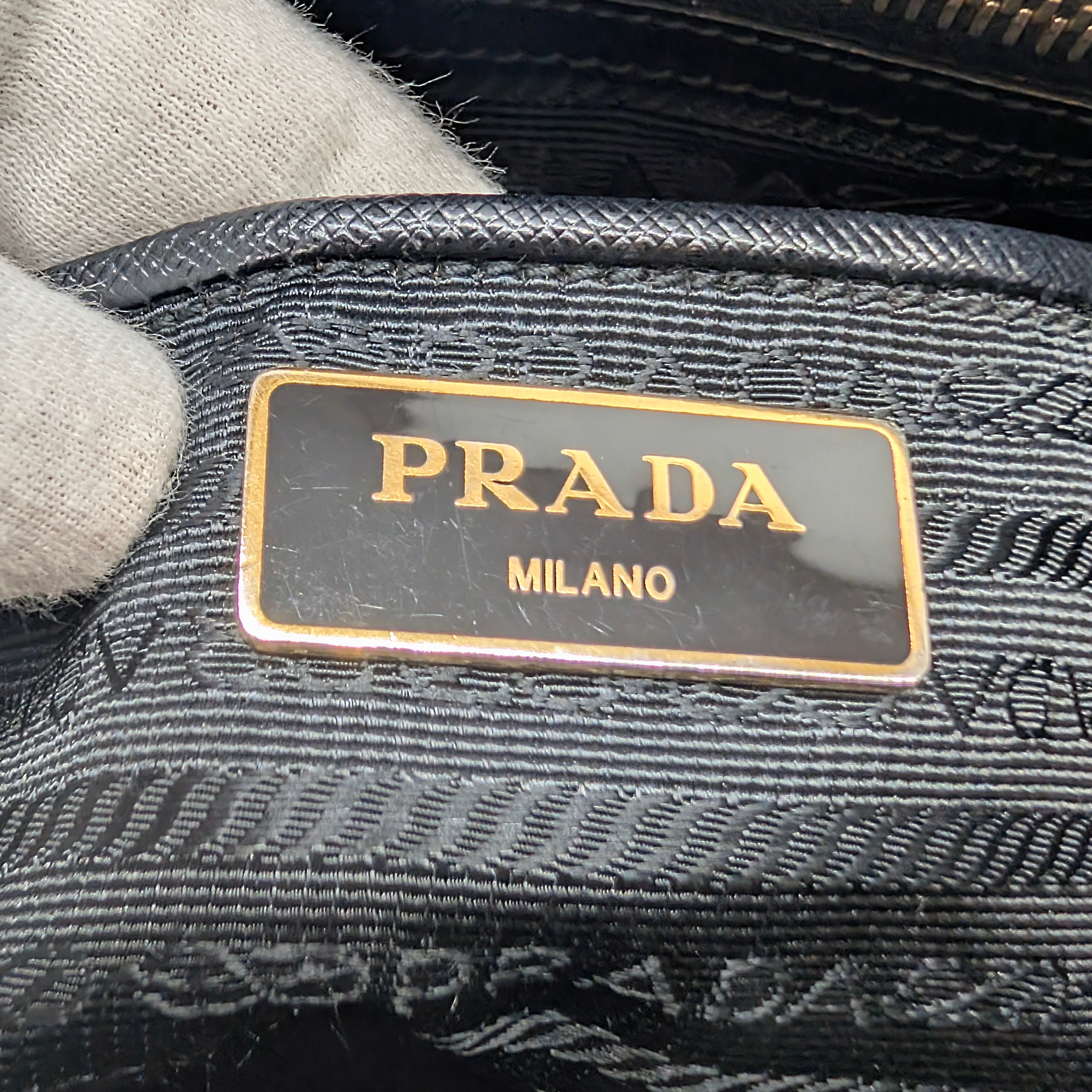 Prada Galleria Large Saffiano Leather Tote Black
