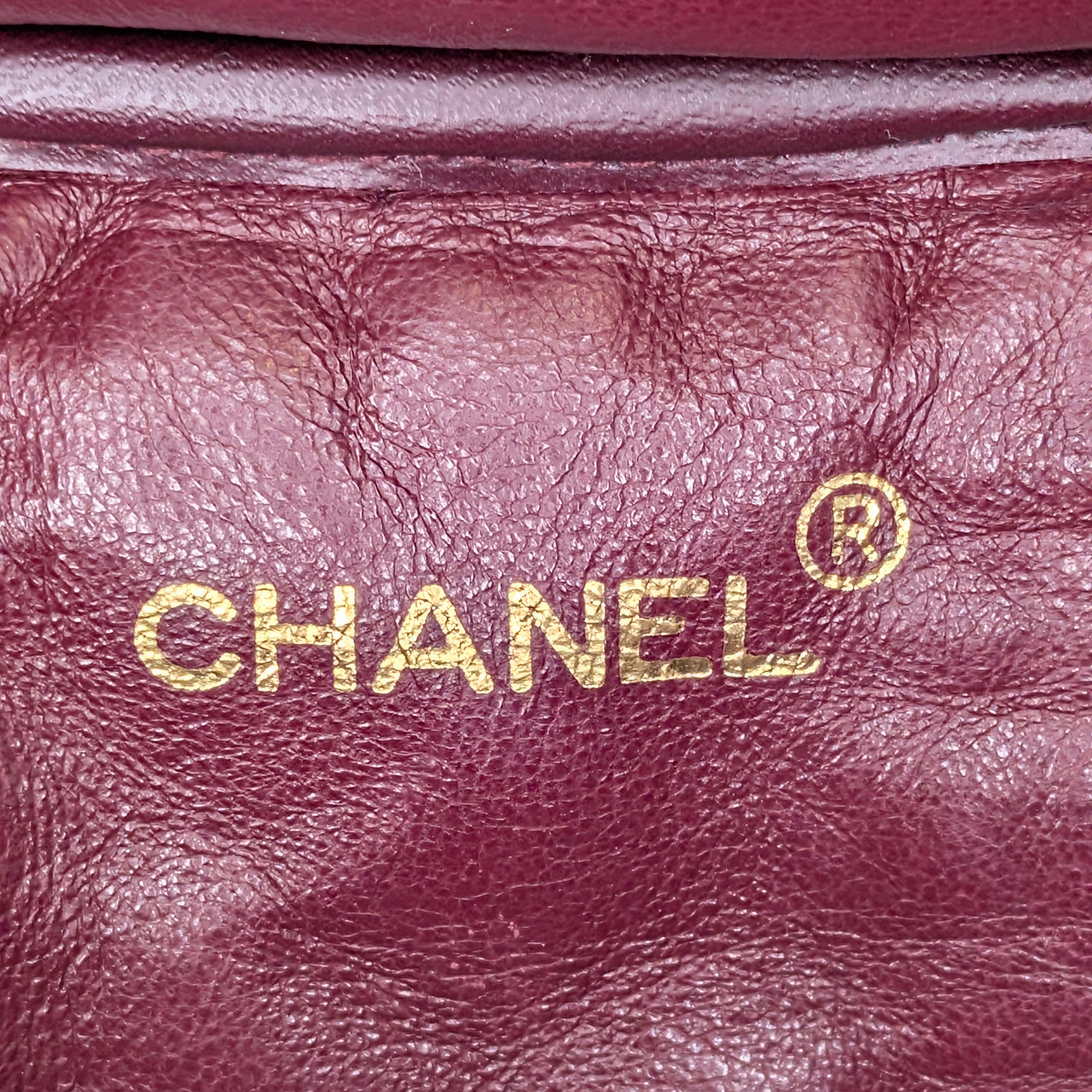 Chanel Vintage Cosmetic Makeup Vanity Case Lambskin Black