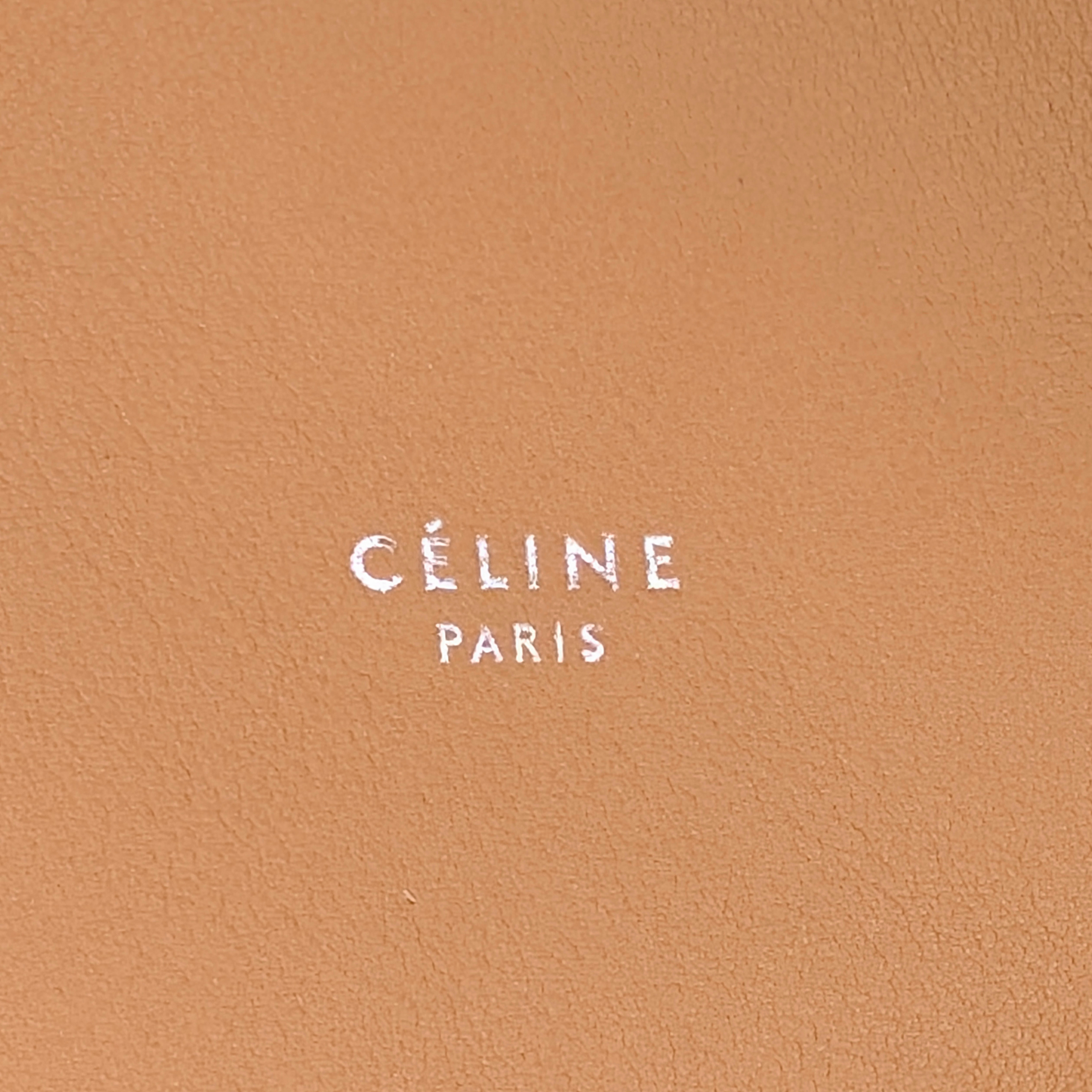 Celine Soft Cube Leather Bag Small Light Tan