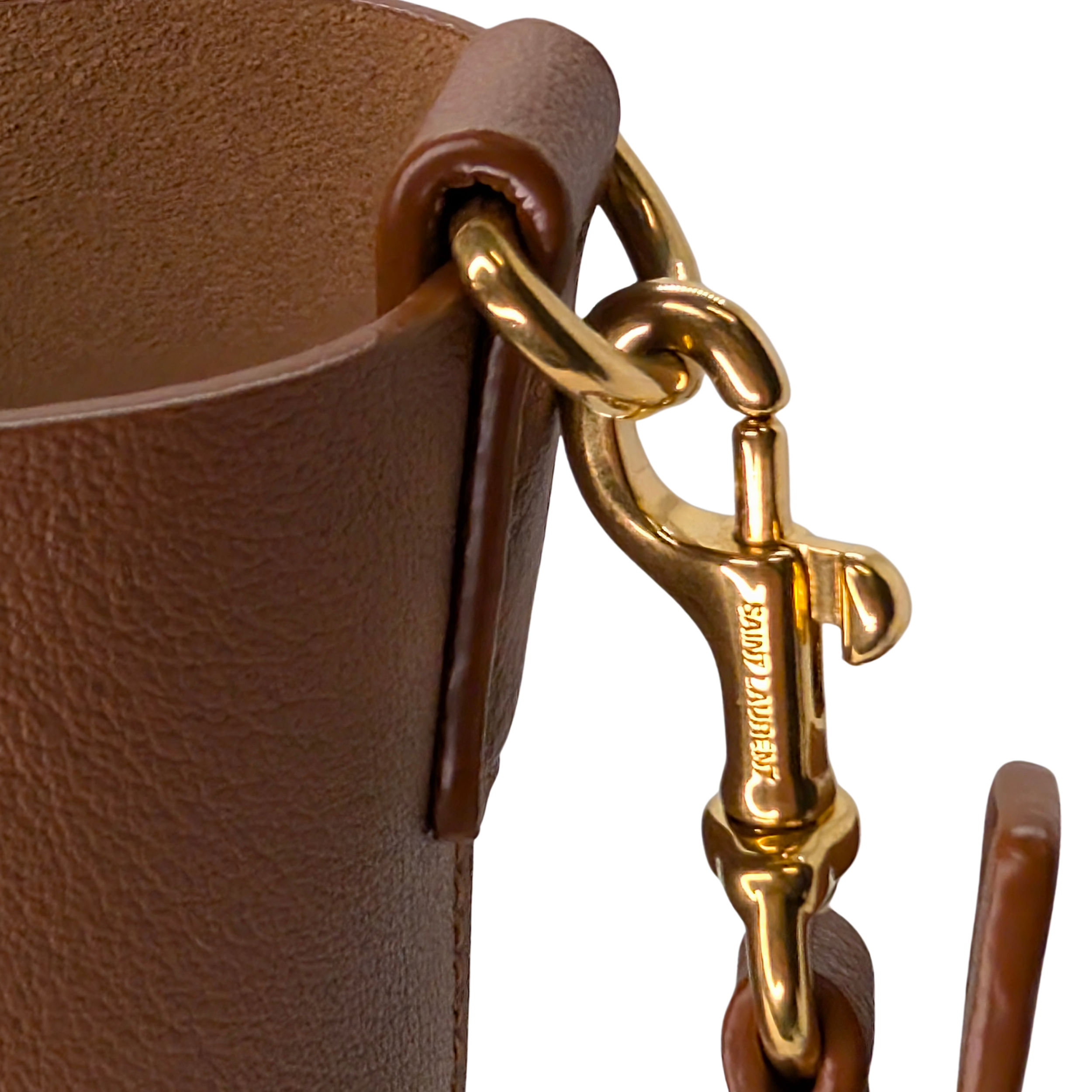 Saint Laurent Toy Shopping Tote Brown