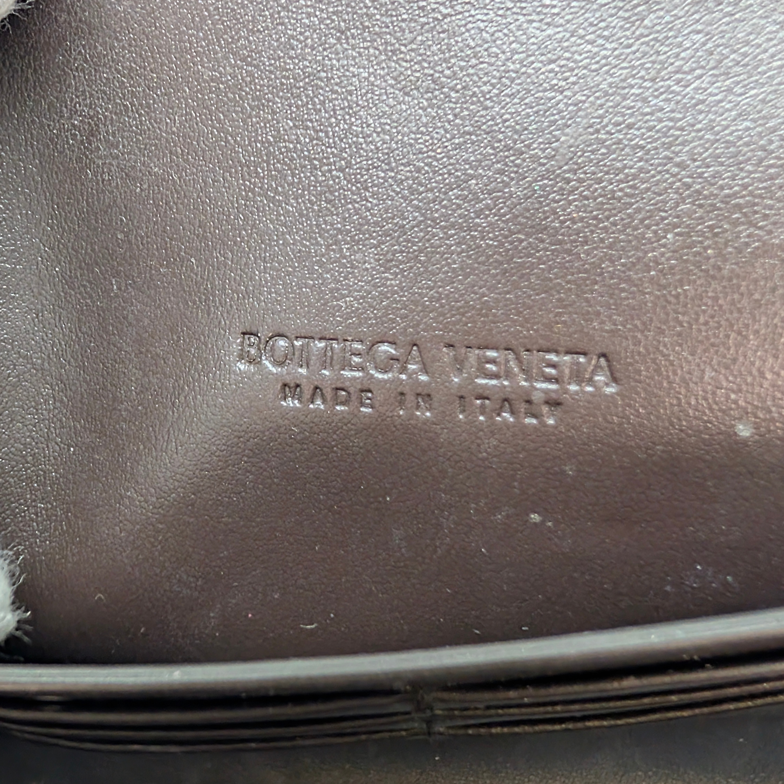 Bottega Veneta Nappa Intrecciato Long Andiamo Top Clutch Bag Brown