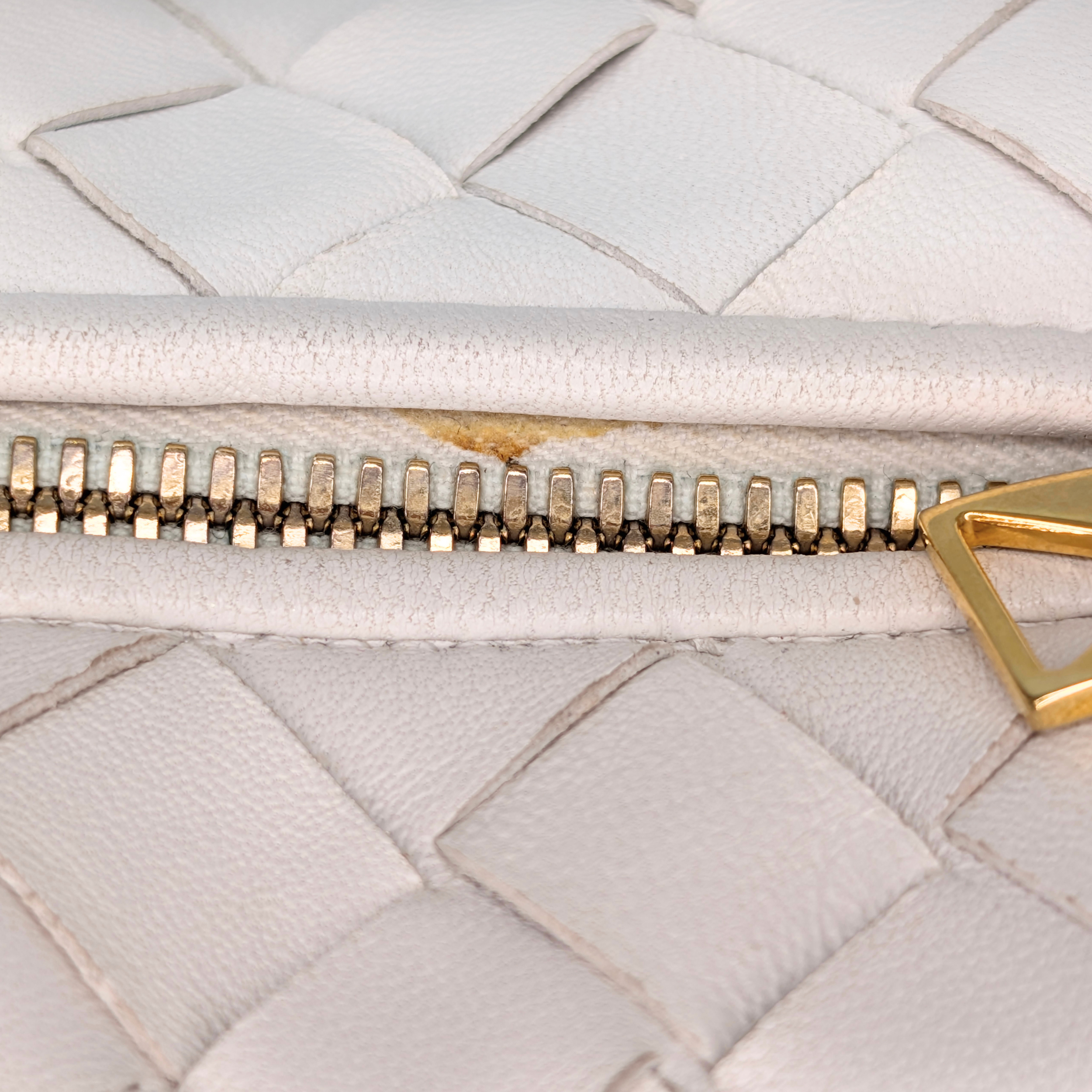 Bottega Veneta Mini Jodie Handbag White