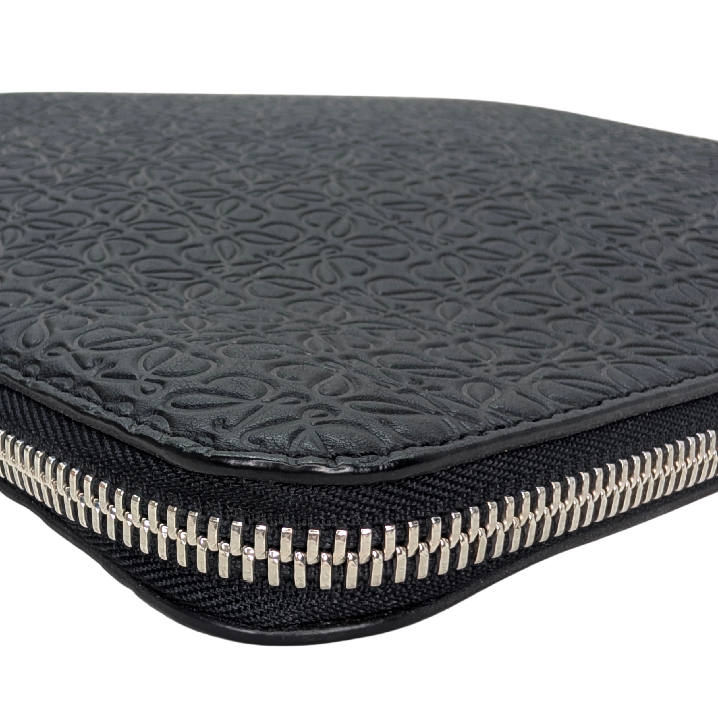 Loewe Anagram Embossed Document Laptop Pouch Black