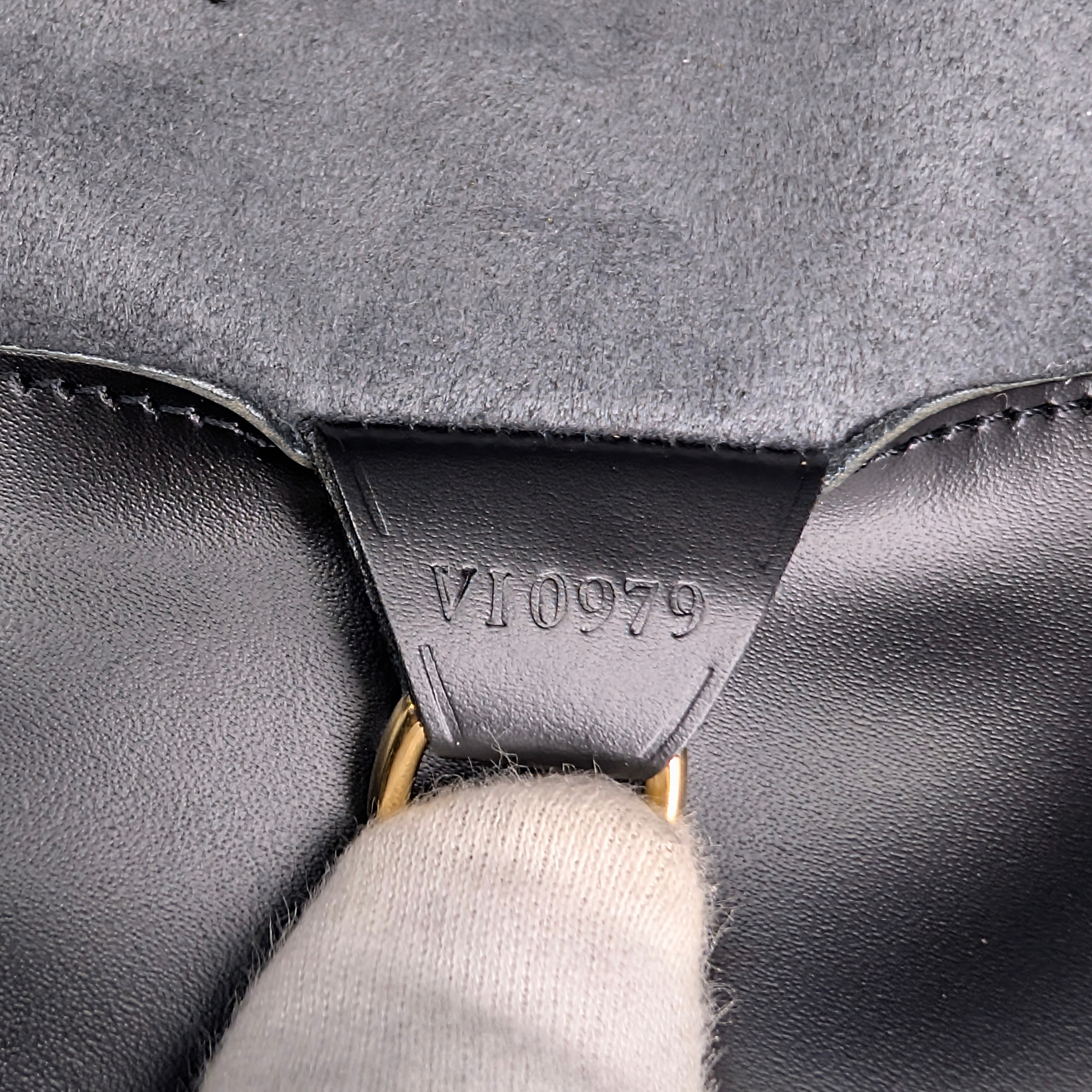 Louis Vuitton Black Epi Leather Noctambule Handbag Black
