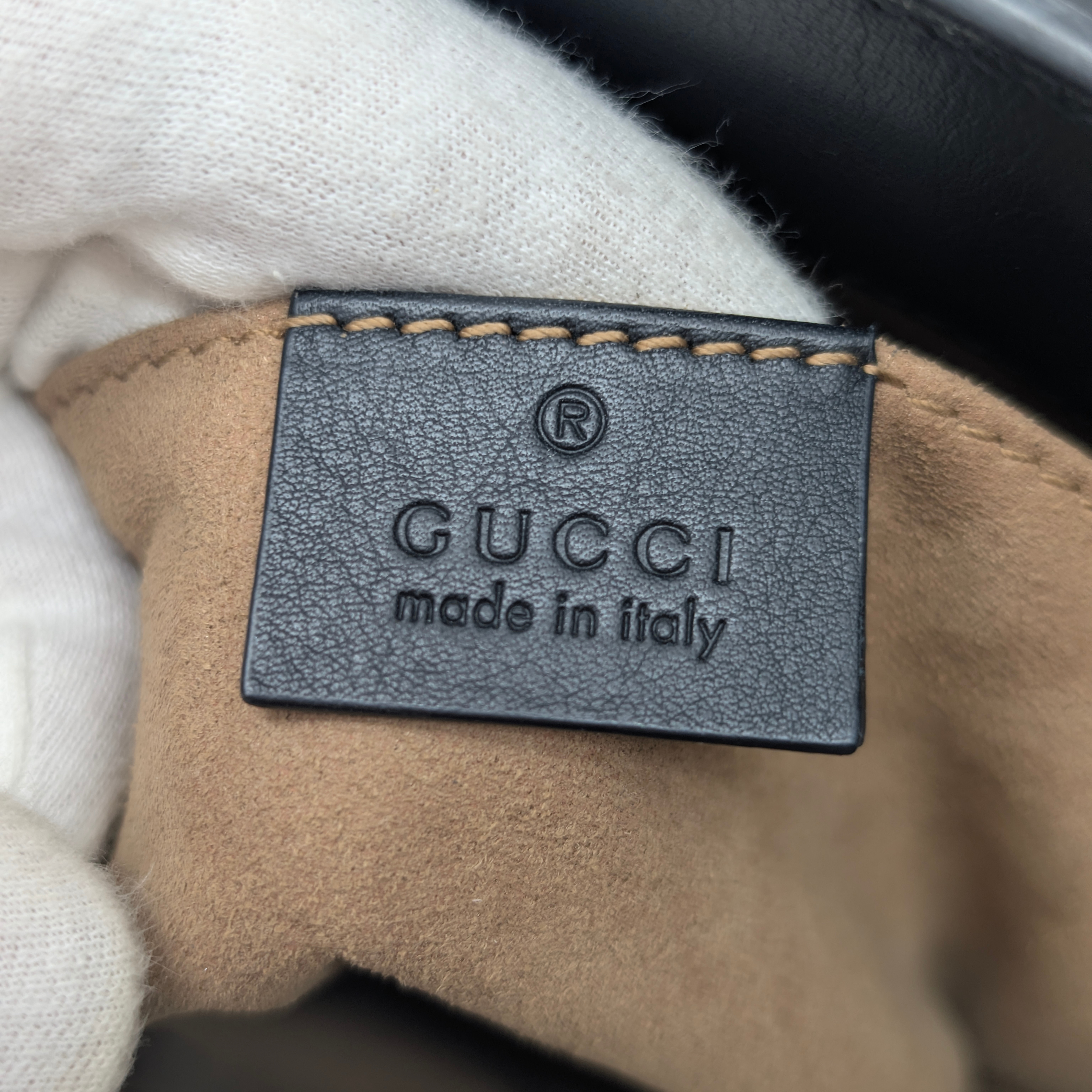 Gucci GG Supreme Padlock 小号托特包
