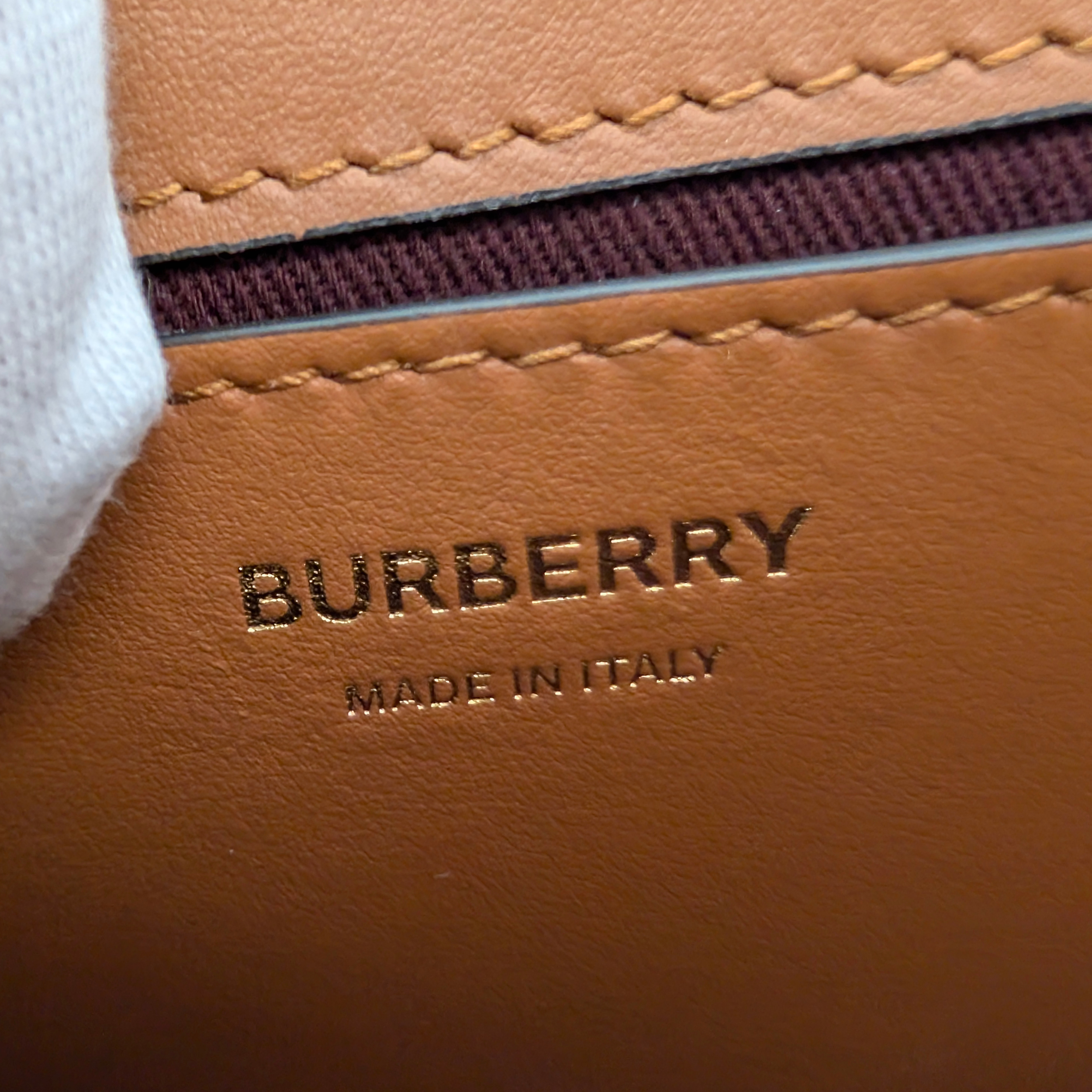 Burberry Note Check Crossbody Bag