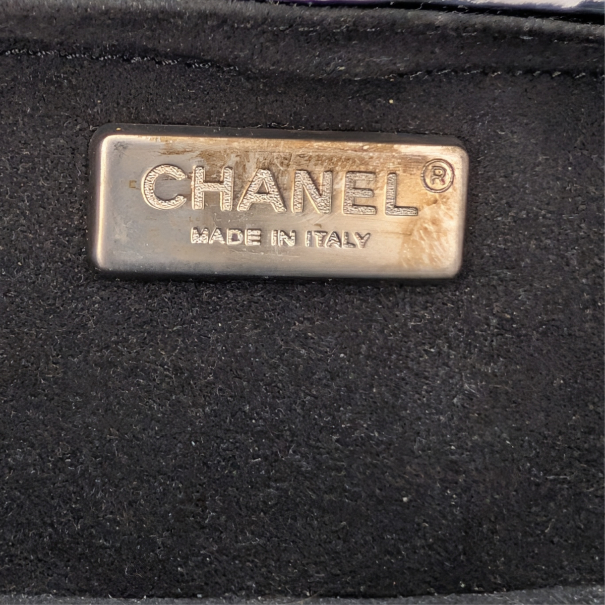 Chanel CC Small Box Clutch Patent Leather Black