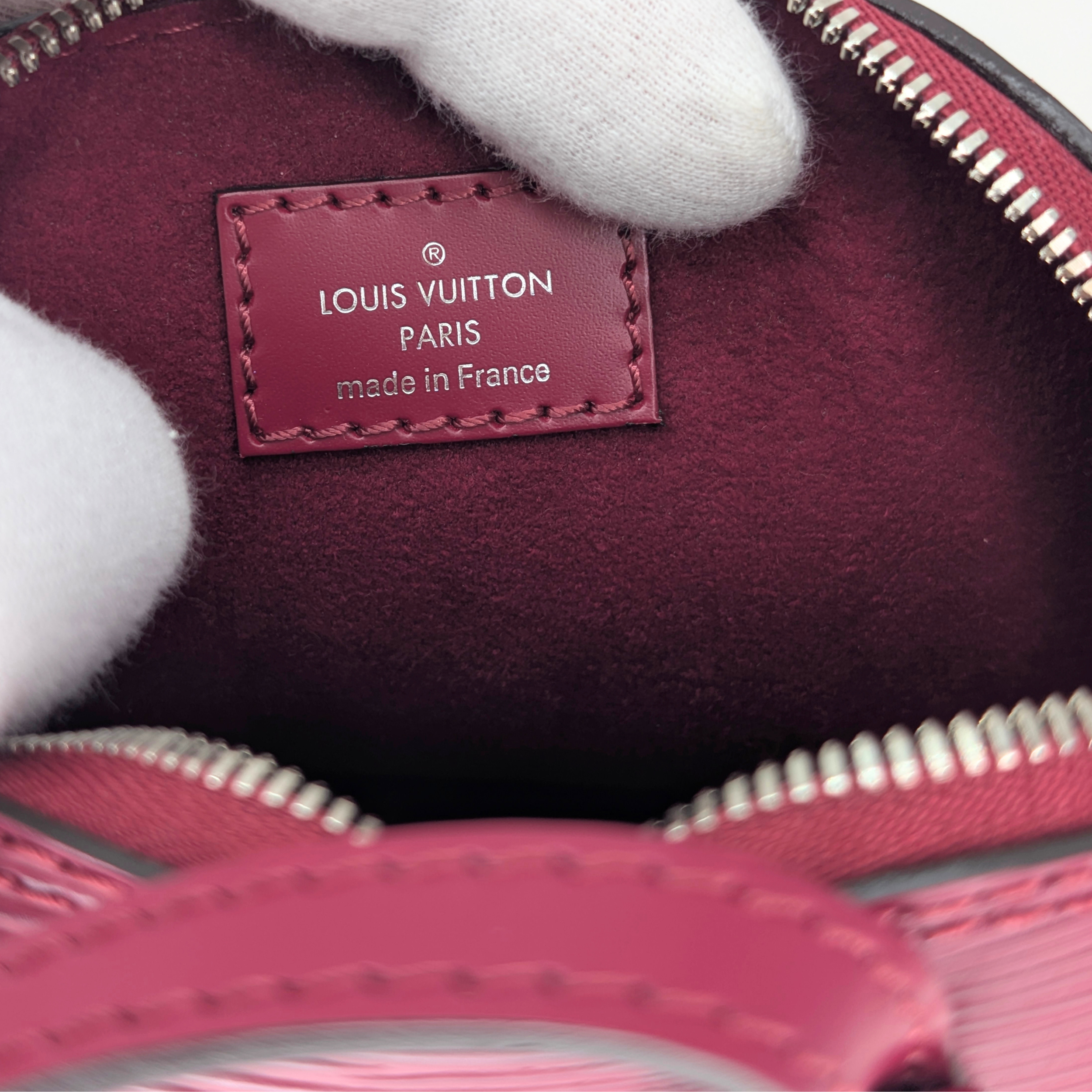 Louis Vuitton Alma Nano Epi Raspberry Red Bag