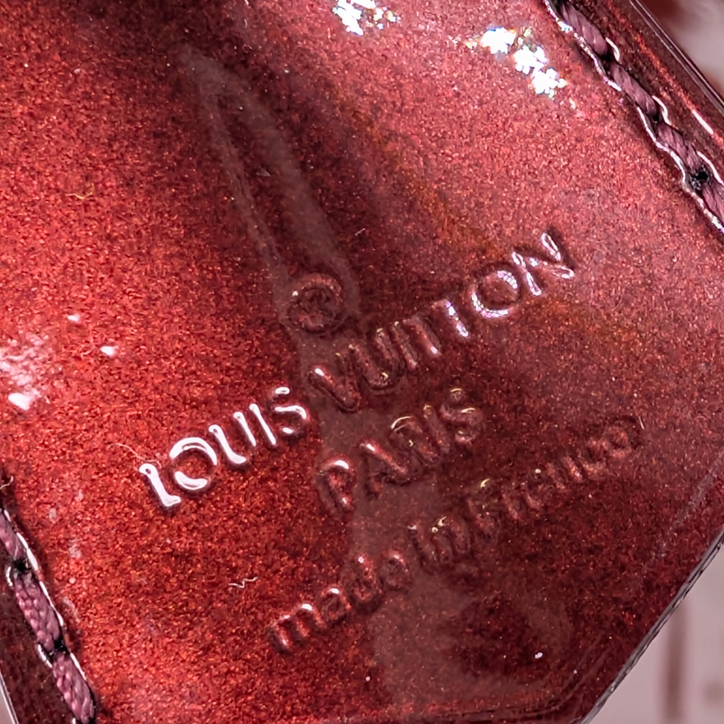 Louis Vuitton Alma GM Monogram Vernis Amarante