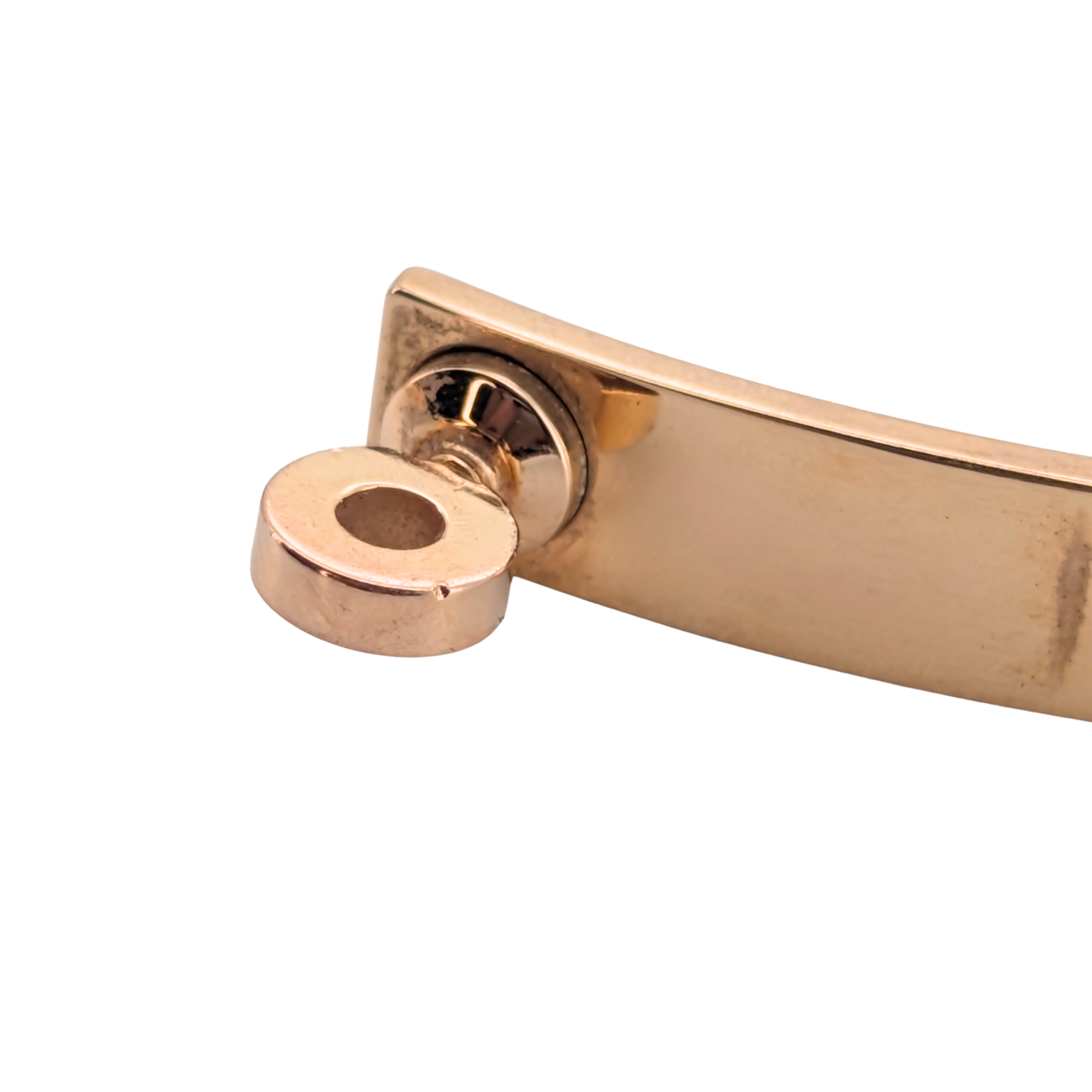 Hermes Kelly Diamond Bracelet Small LG In 18k Rose Gold