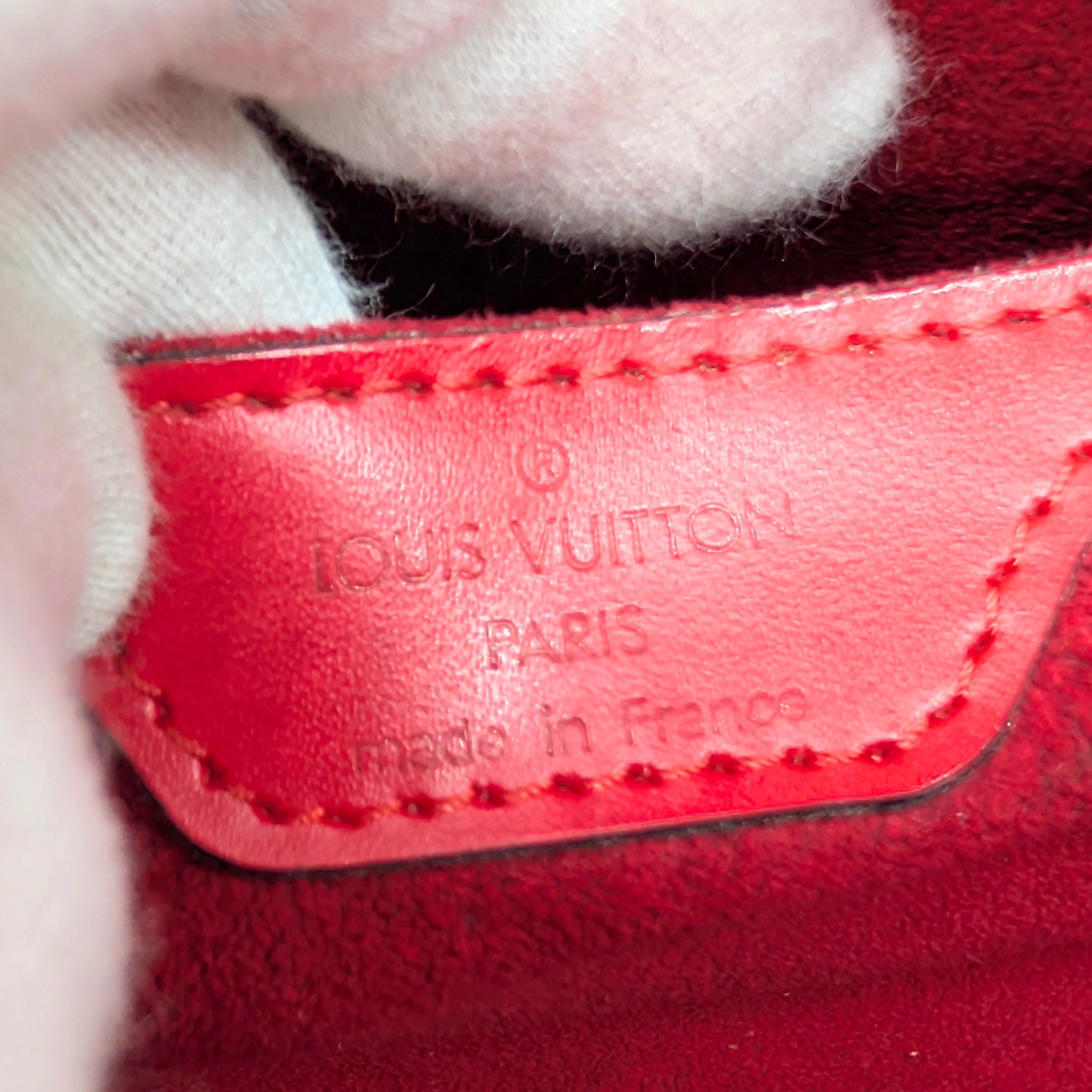 Louis Vuitton Epi Soufflot Red Handbag