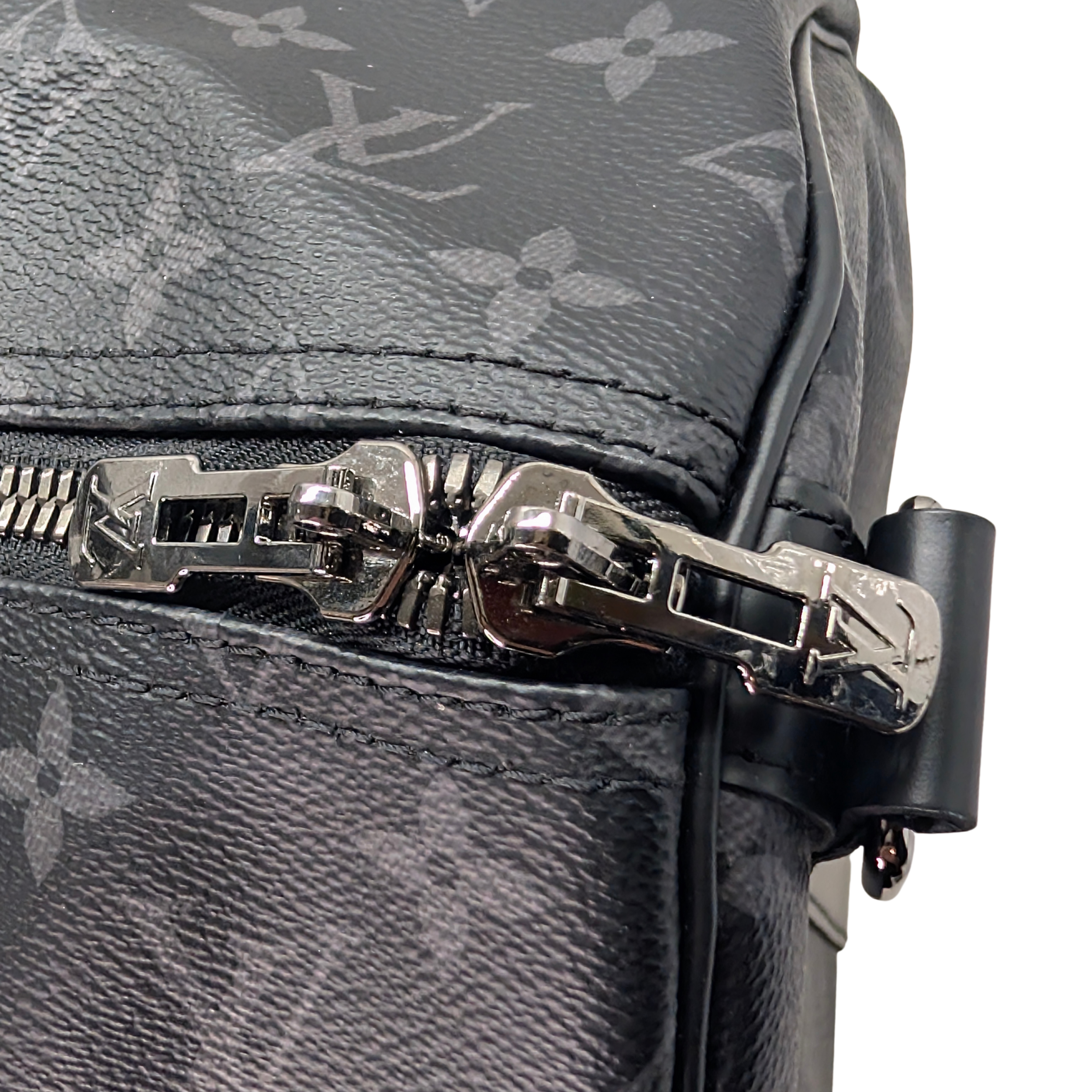 Louis Vuitton Keepall Bandoulière 55 Monogram Eclipse Charcoal Black