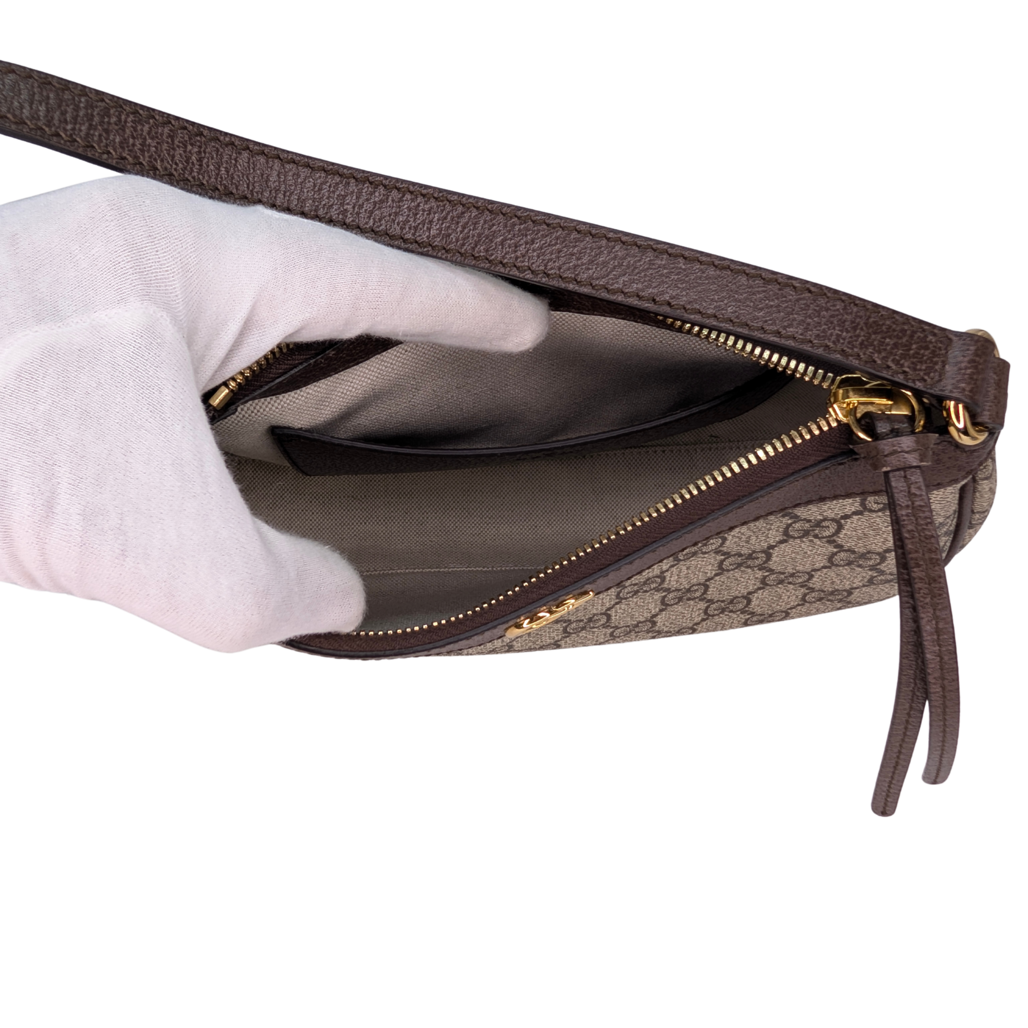 Gucci Ophidia Small Shoulder Bag Beige
