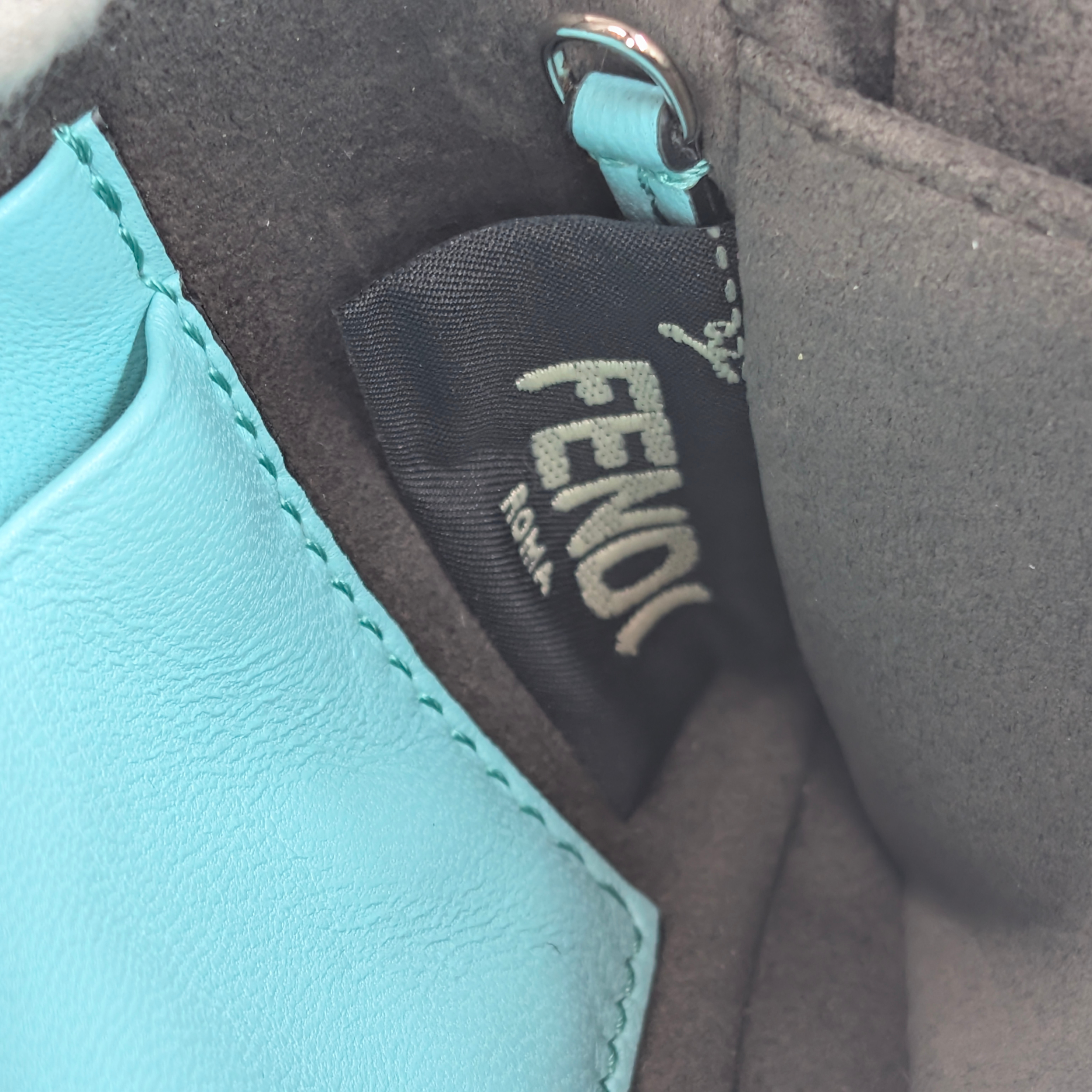 Fendi Micro Monster Baguette Light Blue Bag