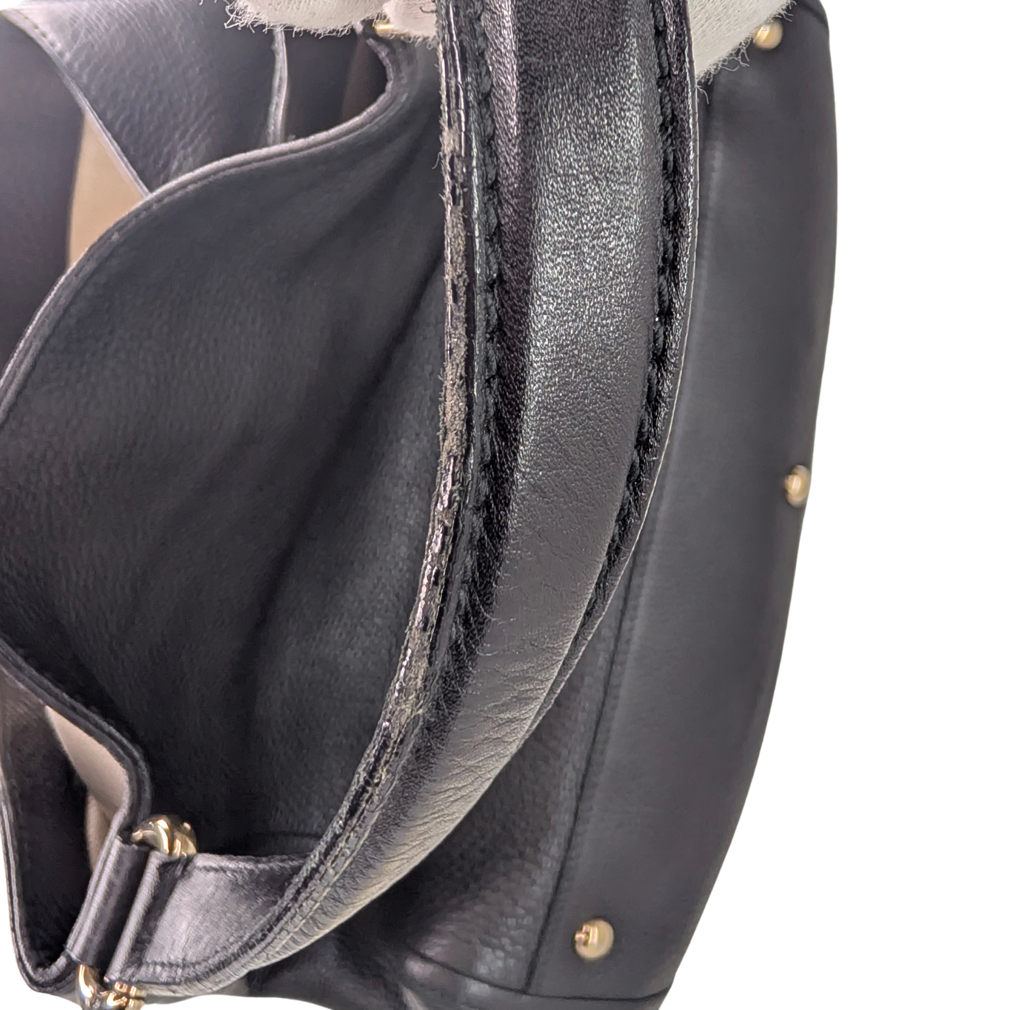 Gucci Soho Large Shoulder Tote Bag Black
