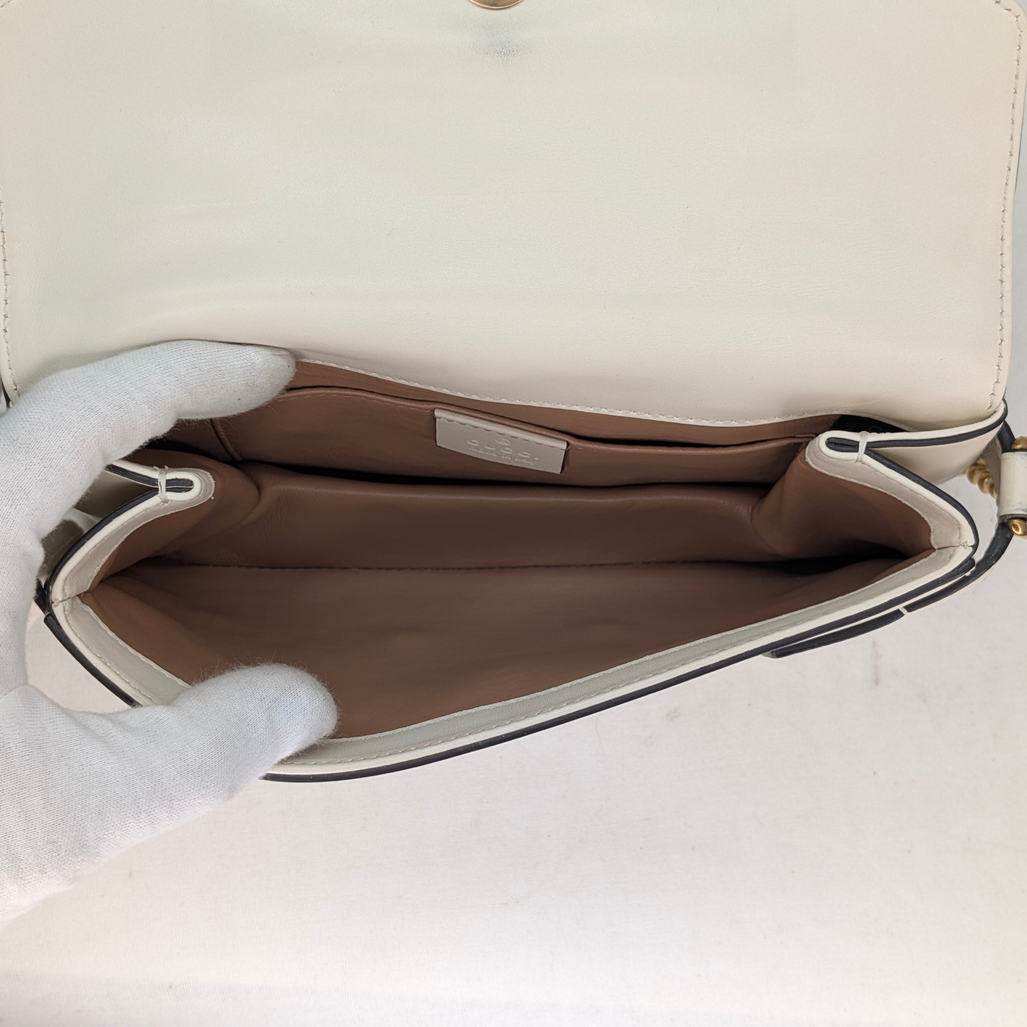 Gucci Mini Queen Margaret Broadway Bag Beige