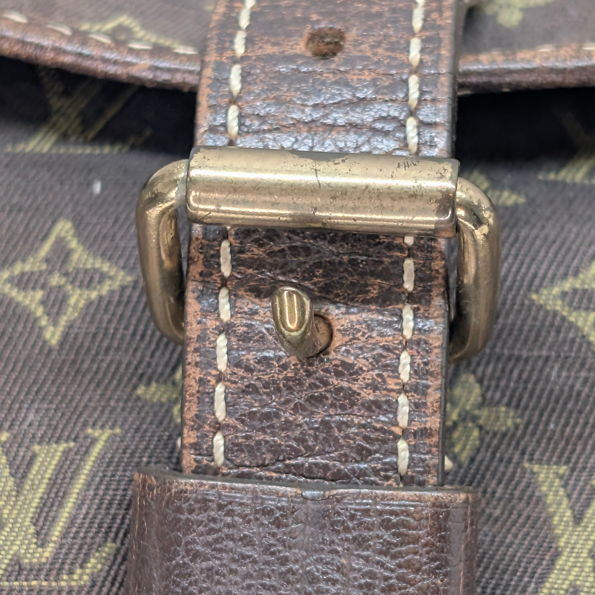 Louis Vuitton Saumur 30 Mini Lin Monogram Crossbody Bag