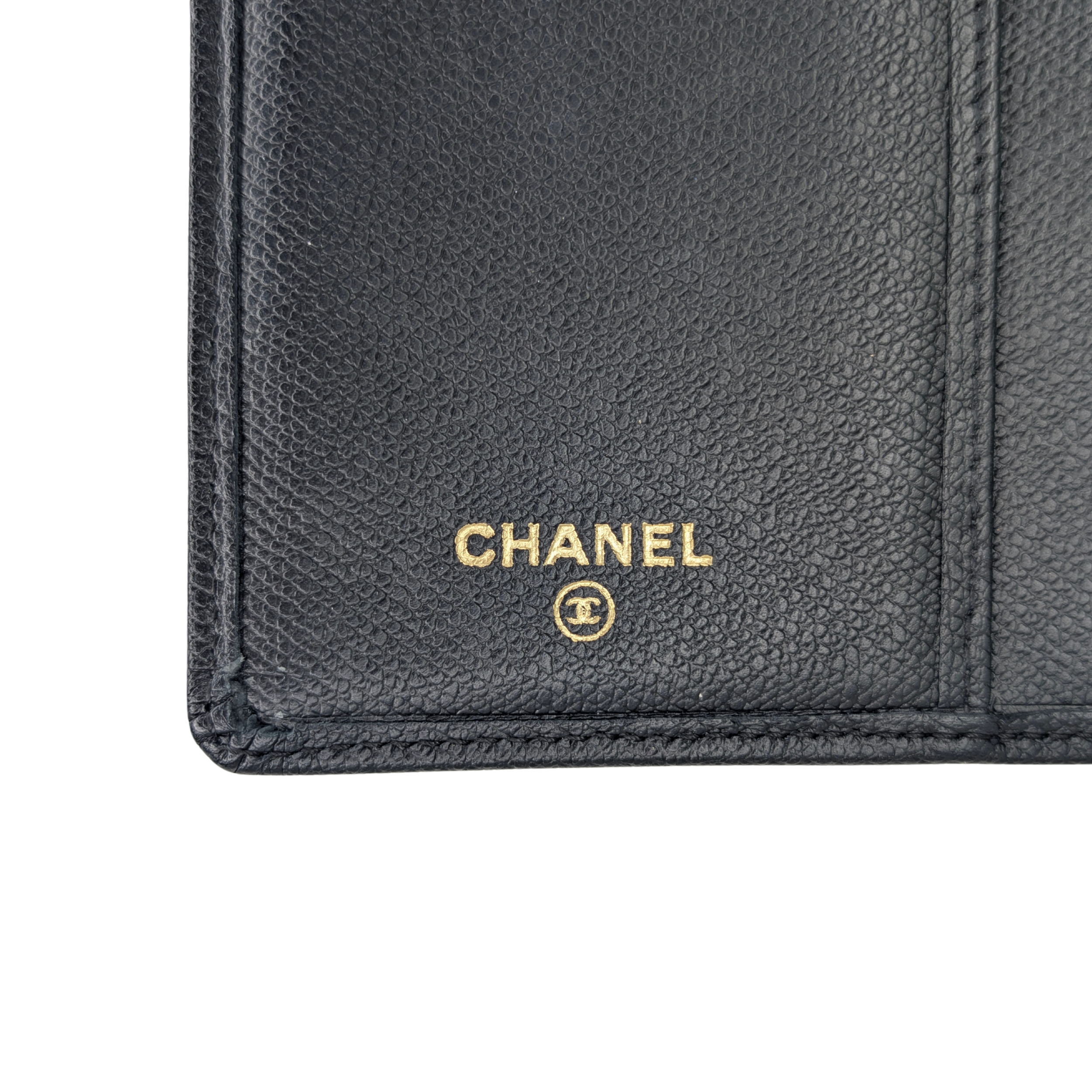 Chanel Leather Long Continental Wallet Black