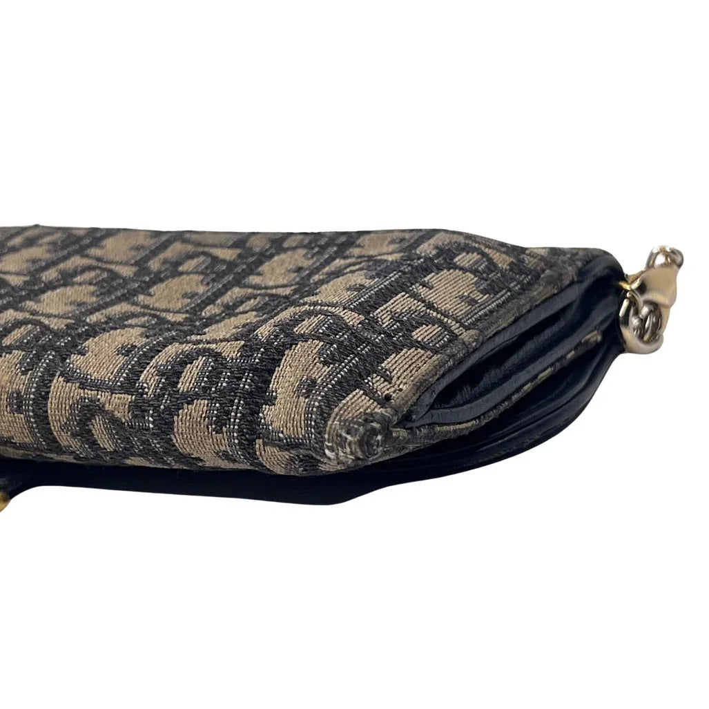 Dior Saddle Wallet on Chain Oblique Jacquard Crossbody Bag - Lost Designer