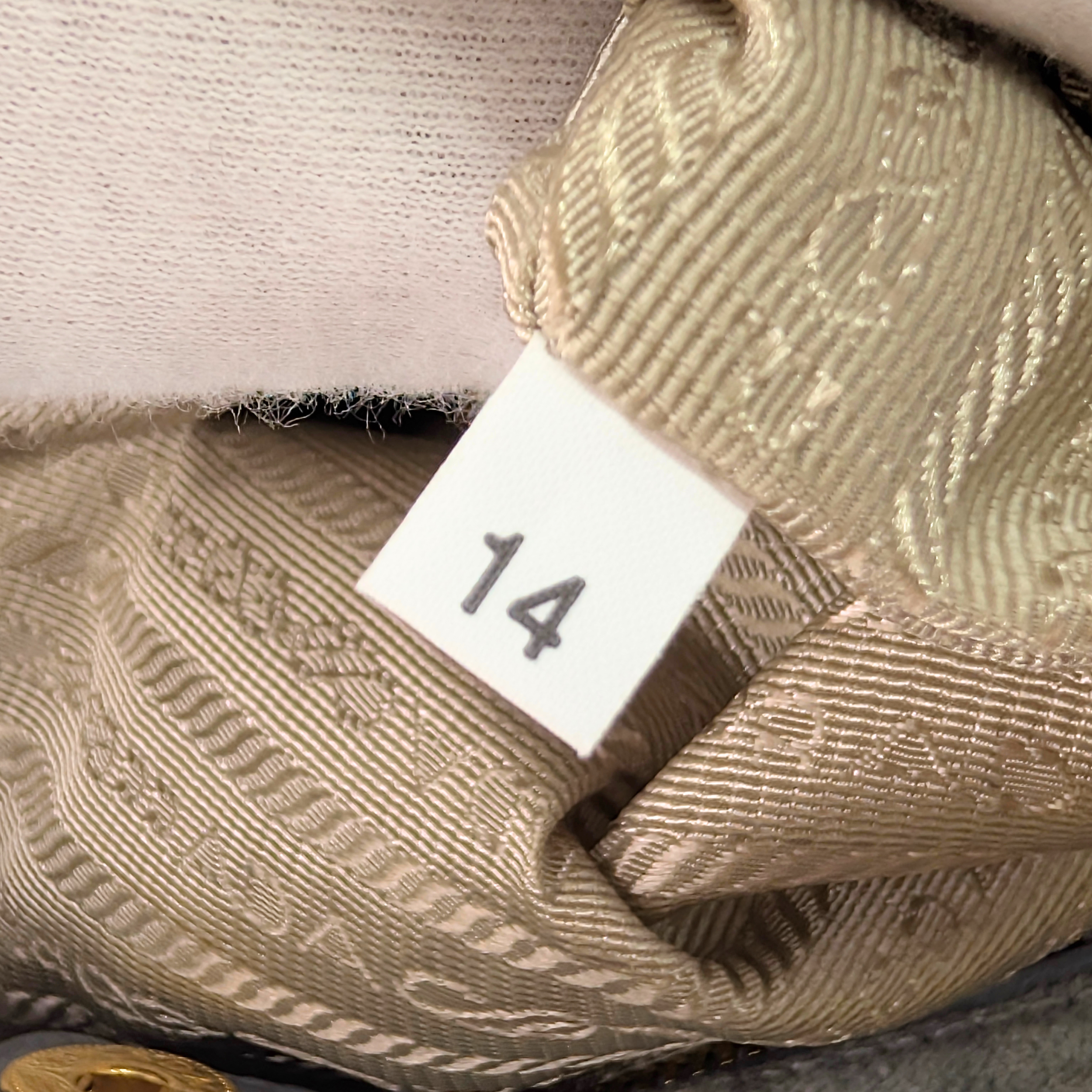 Prada Canvas Canapa Logo Tote Grey