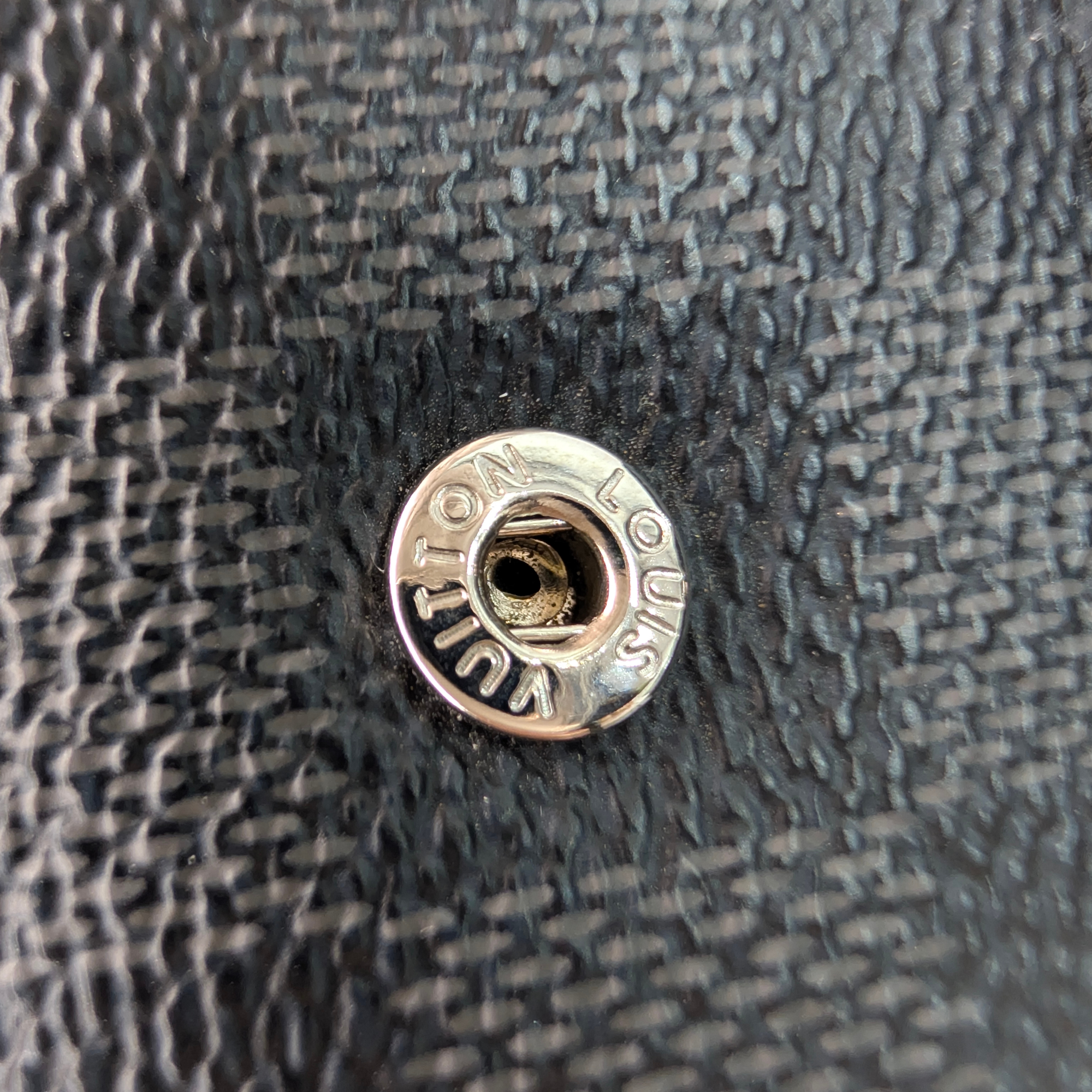 Louis Vuitton Silver Tone Cufflinks With Case