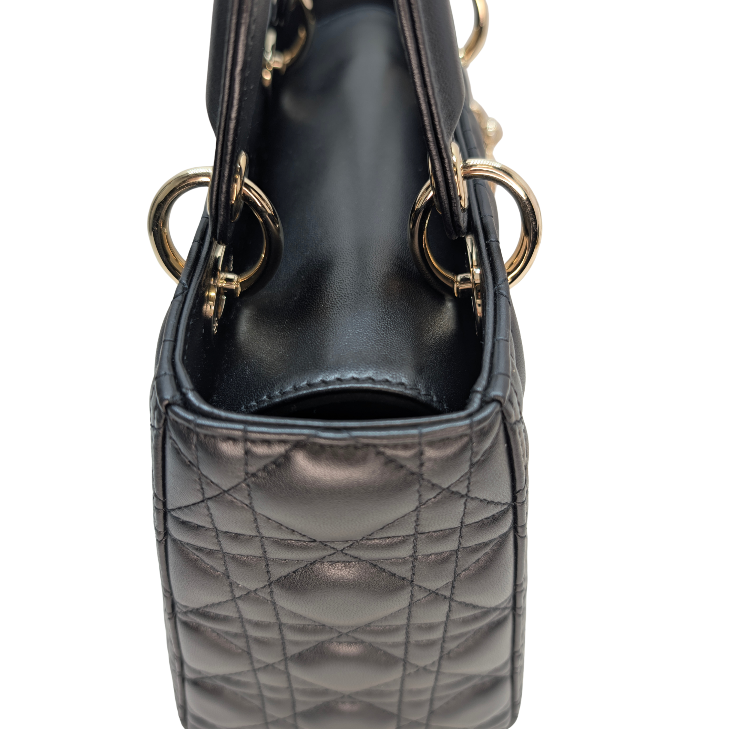 Dior Medium Lady Dior Cannage Bag Black