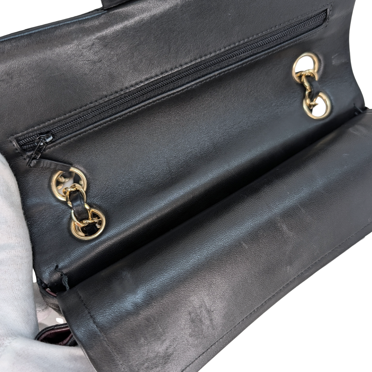 Chanel Small Classic Double Flap Bag Lambskin Black GHW